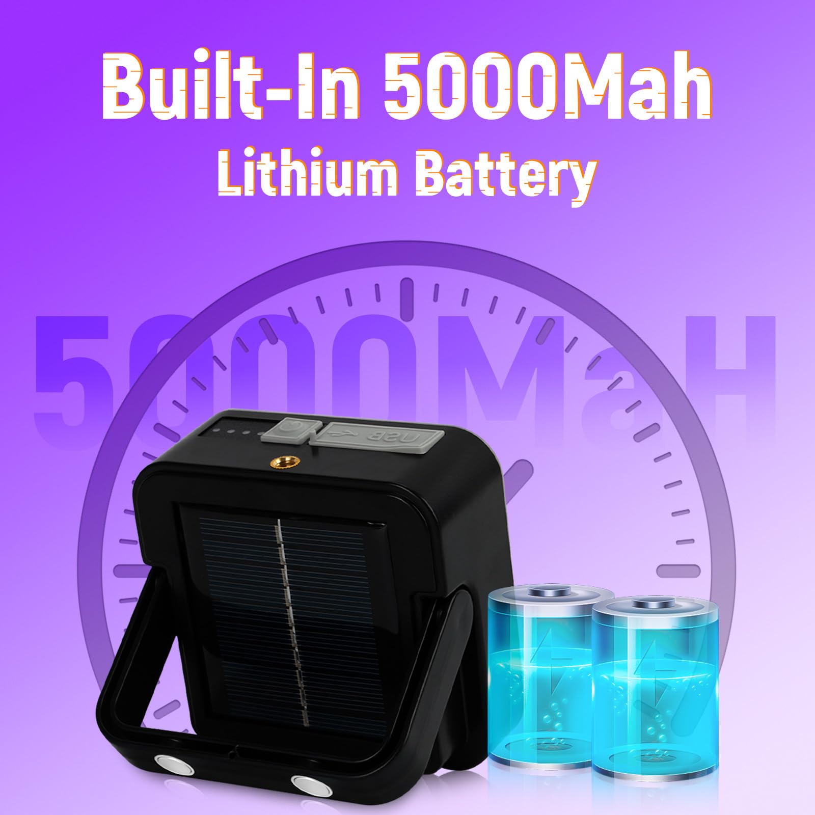 LED Black Ligh,Rechargeable 5000mAh 120 UV led, IP65 Waterproof & Magnetic, Long Runtime Ultraviolet Light for Neon Glow Party,