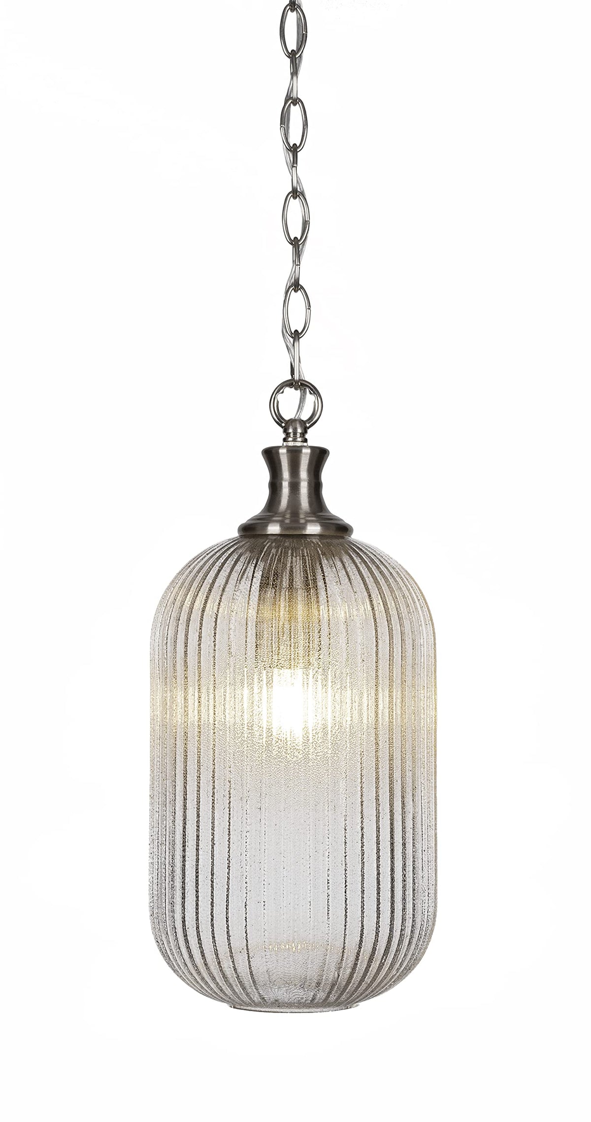 Toltec Lighting Carina 1 Light Pendant in Brushed Nickel (94-BN-4608)