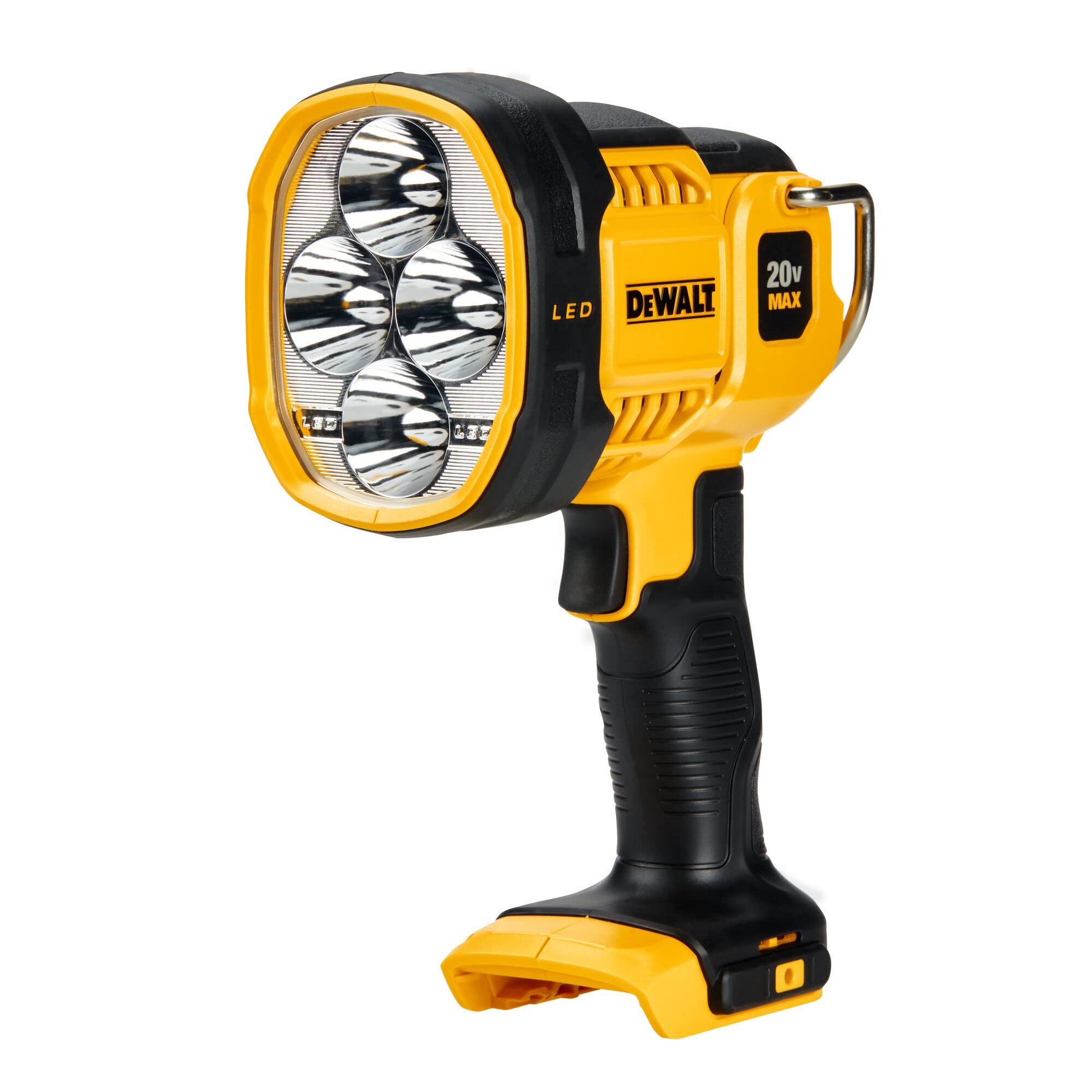 DEWALT 20V MAX LED Work Light, 1500 Lumens, Handheld Spotlight, Model DCL043, Red