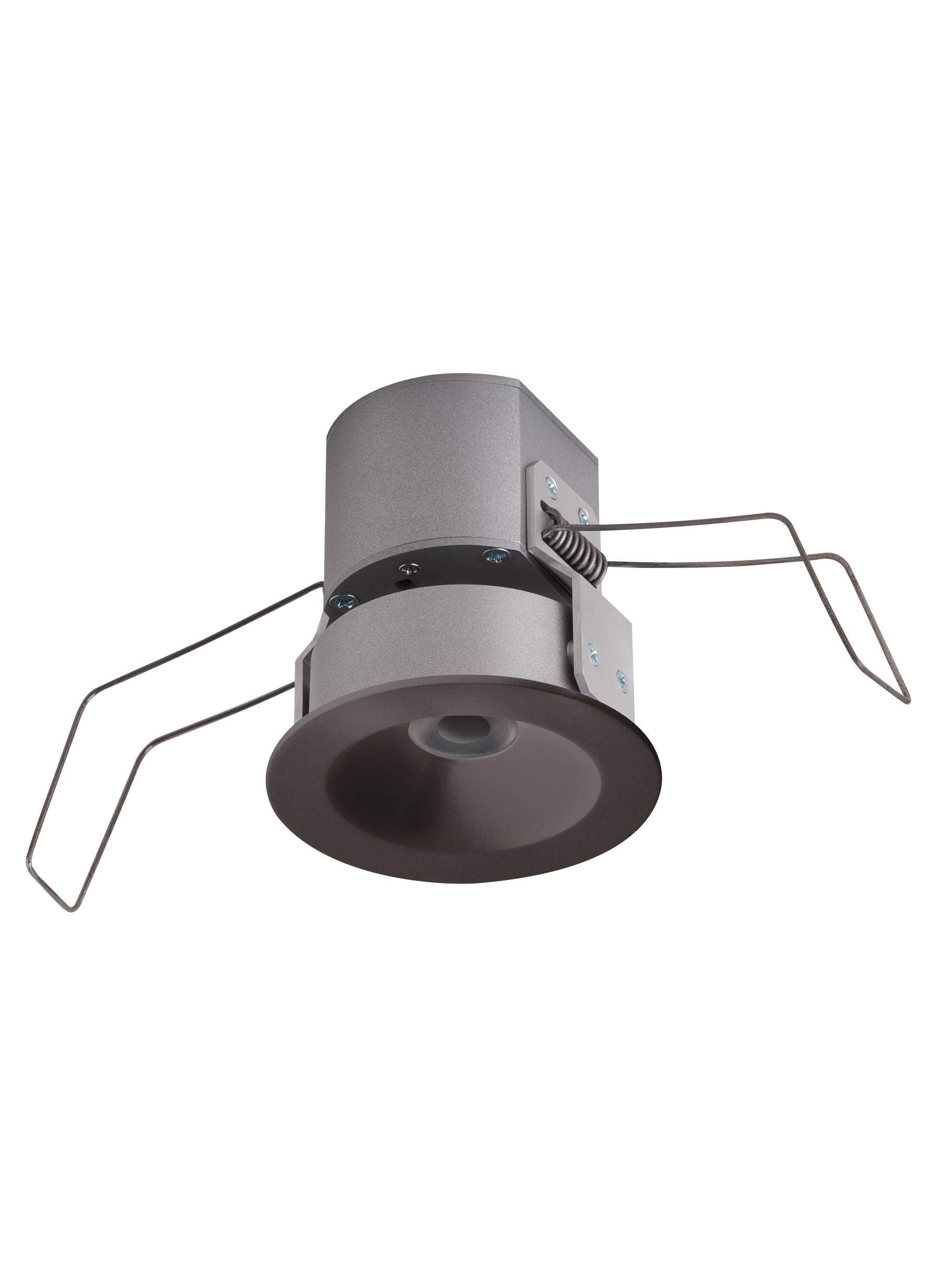 Generation Lighting 1-Light Lucarne LED Niche Recessed Fixture Painted Antique Bronze 95412S-171 , Ceiling Light Fixture for Hom