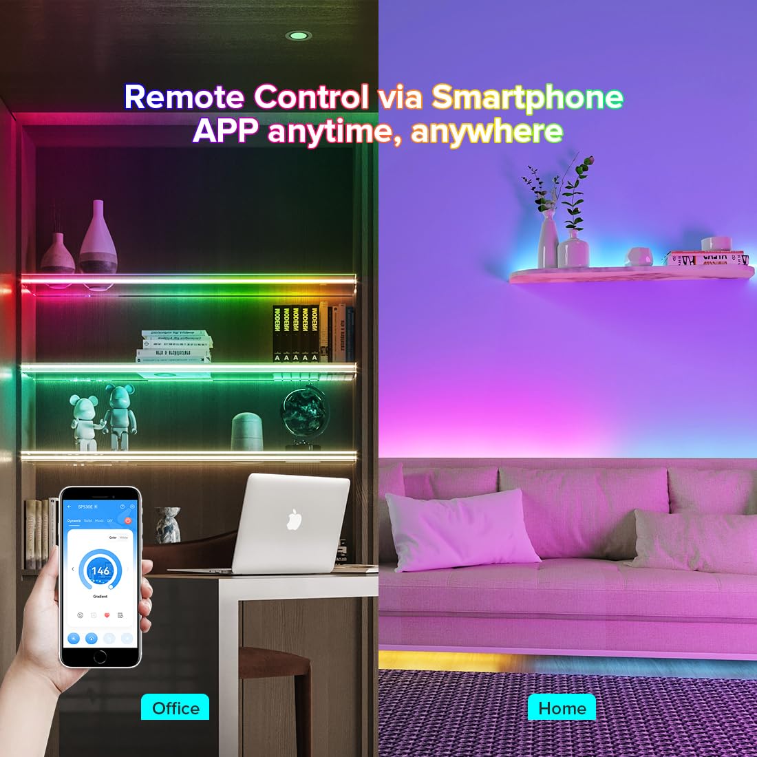 BTF-LIGHTING SP530E WiFi LED Controller for RGB LED Strips, Monochrome, CCT, DC5V/12V/24V, White, Polyvinyl Chlor