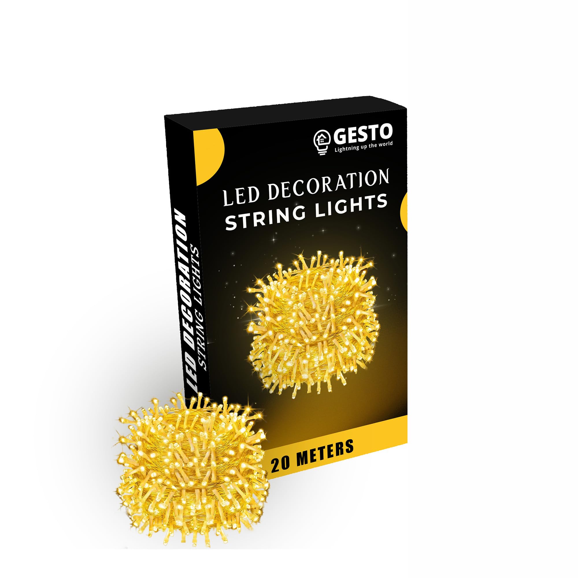 Gesto Warm White Led Serial lights for decoration - String lights for home decoration,Fairy Lights | Christmas, Diwali Decoratio