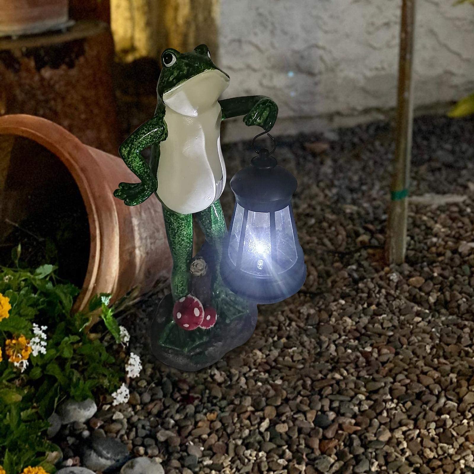 Nacome Solar Frog Statues - Colorful Garden Decor For Lawn, Porch, And Patio - Unique Gifts For Mom