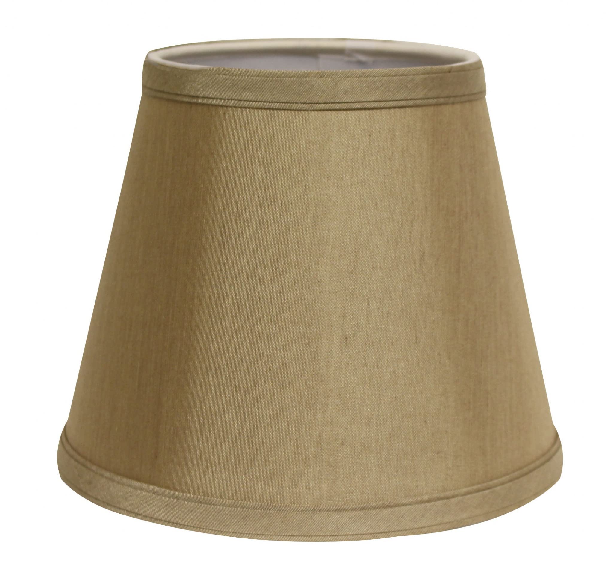 HomeRoots Lampshade, 19 in. Pale Brown Empire Slanted, Warm White, Model 469968