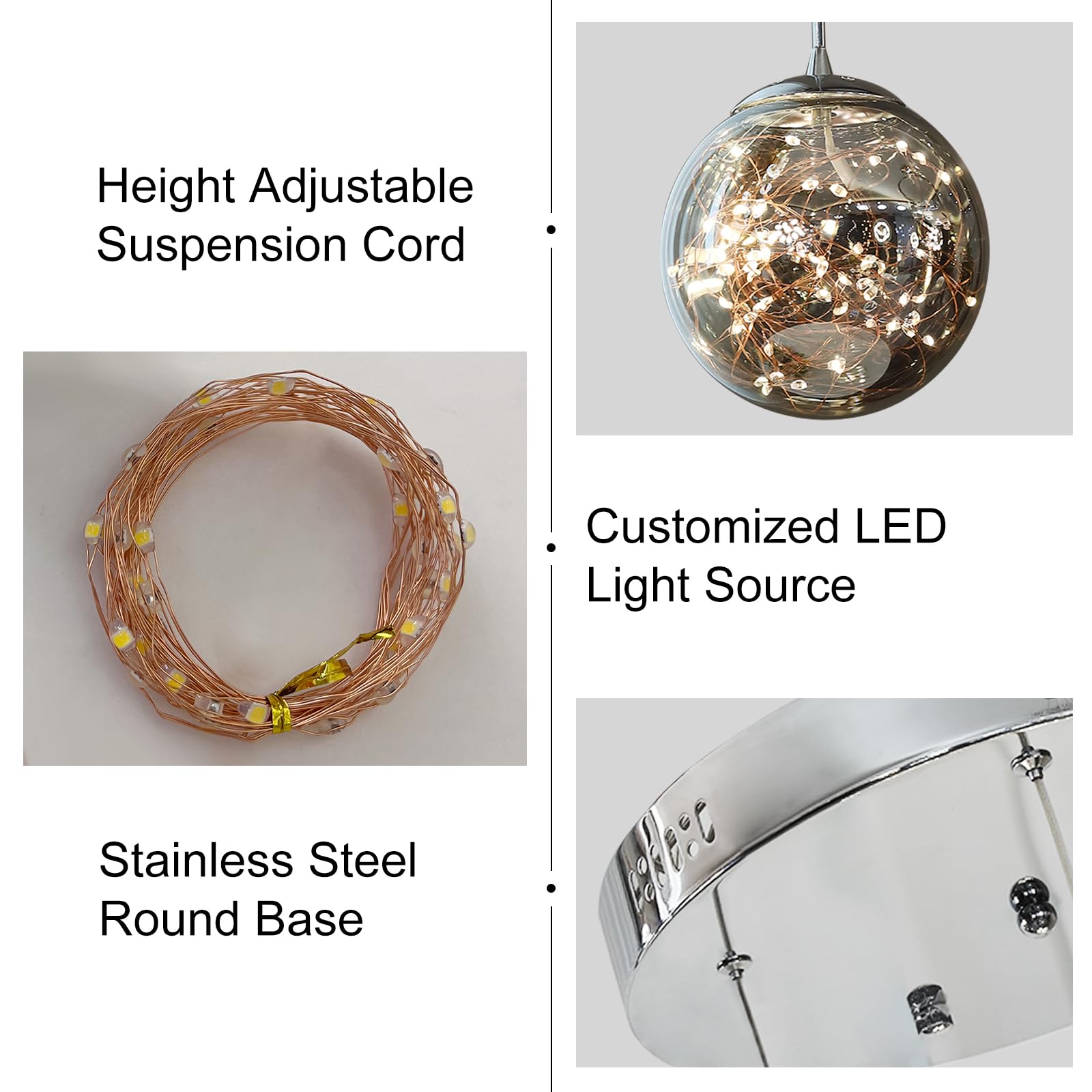 Kaucqi 10-Light High Ceilings Long Chandeliers Led Staircase Chandelier High Ceiling Chandelier For Entryway,Modern Crystal Long