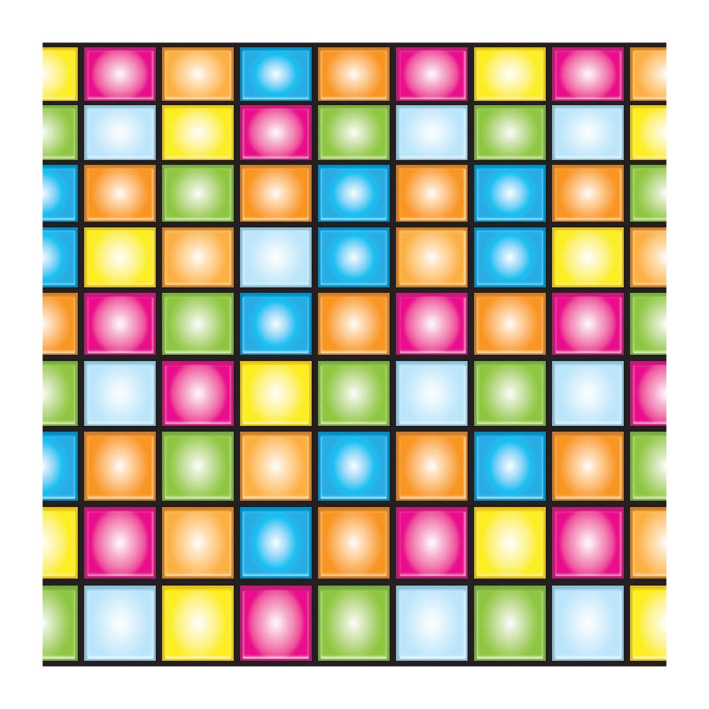 Beistle Disco Border Party Accessory - Multicolor Cardboard, 24&quot; X 30&quot;, 1 Count