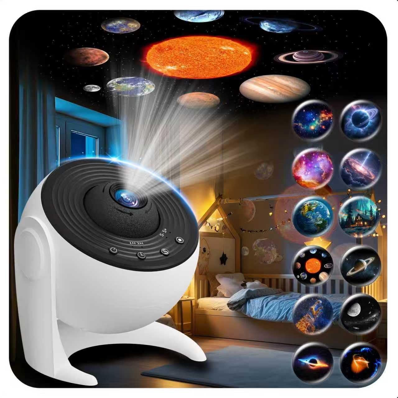FlyLily Galaxy Projector for Bedroom  13 in 1 Planetarium Star Projector with Solar System & Constellation  360 Rotating Galaxy Light Projector  Space Night Light Projector for Kids For Mature Userss Gifts