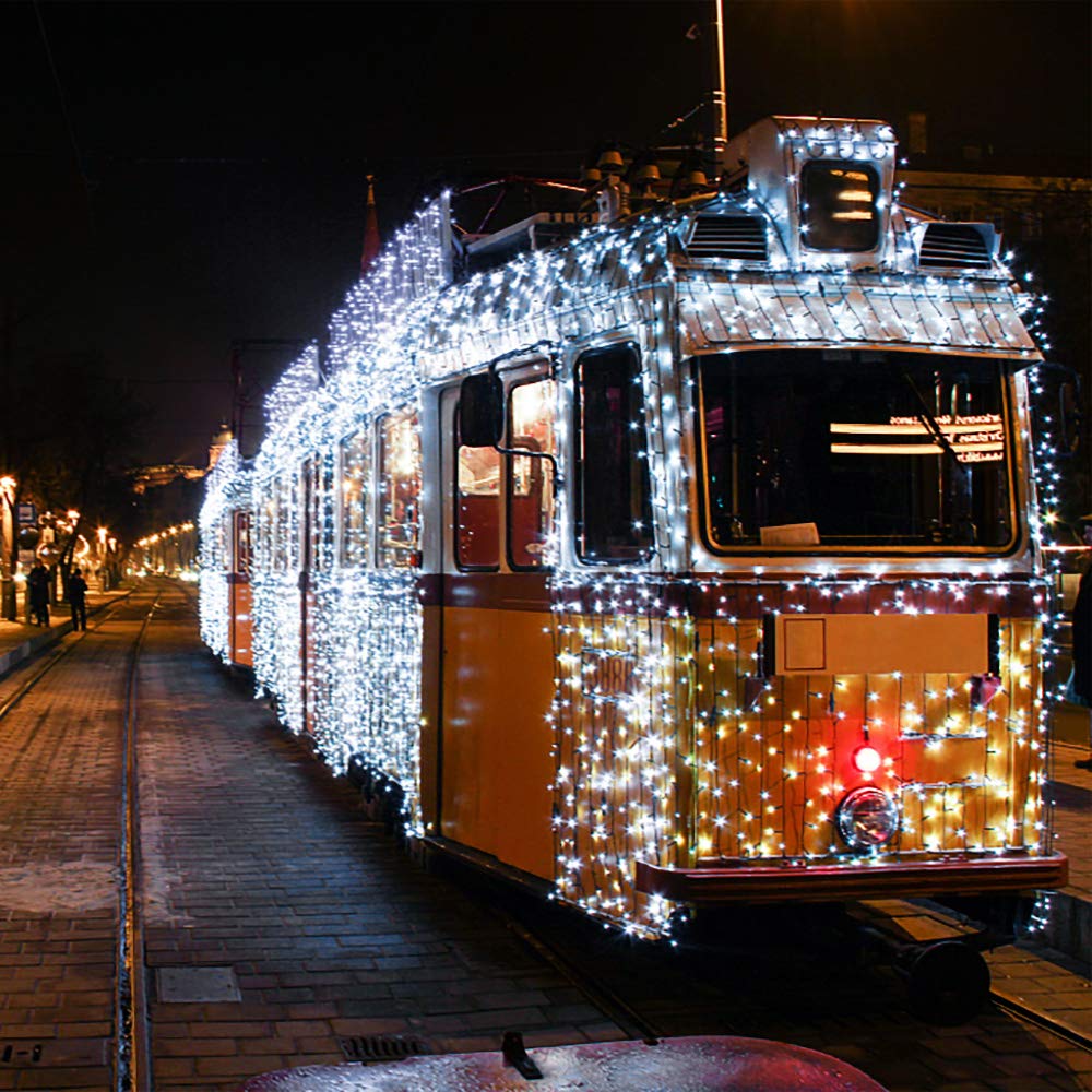 Xtf2015 105Ft 300 Led Christmas String Lights, End-To-End Plug 8 Modes Christmas Lights - Ul Certified - Outdoor Indoor Fairy Li