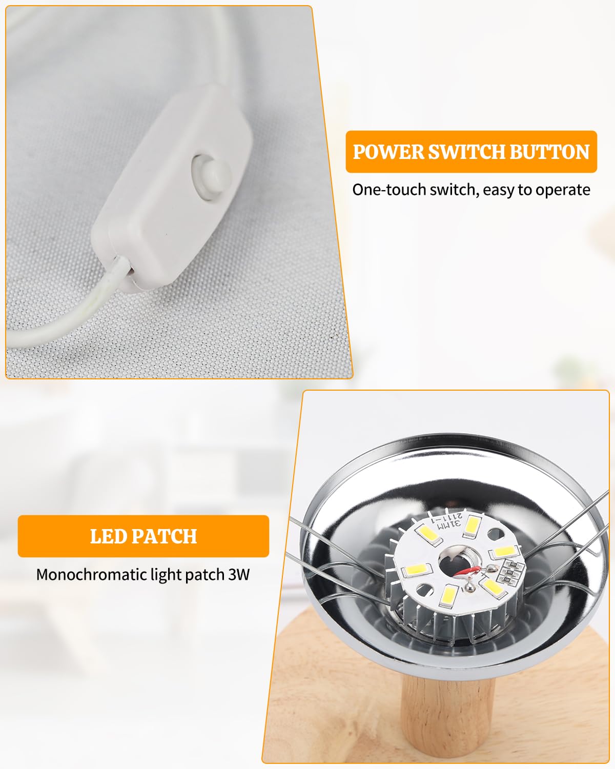 Souhoney Grandpa Gifts For Christmas From Granddaughter Grandson  Table Bedside Lamp Decor For Birthday  Grandpa Gifts Who Have Everything - Fabric Lamps Gray