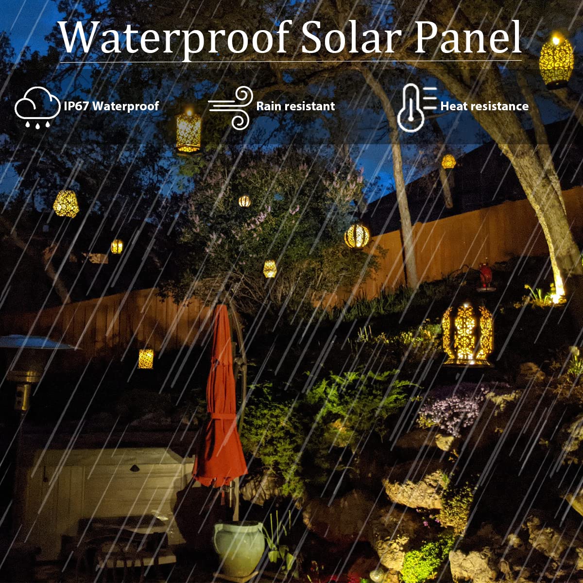 HELESIN Solar Light Replacement Parts, 2 Pack, 8 Lumens, Waterproof Battery Box, 3.15 Inches, Warm Yellow, Model HE-SR-01
