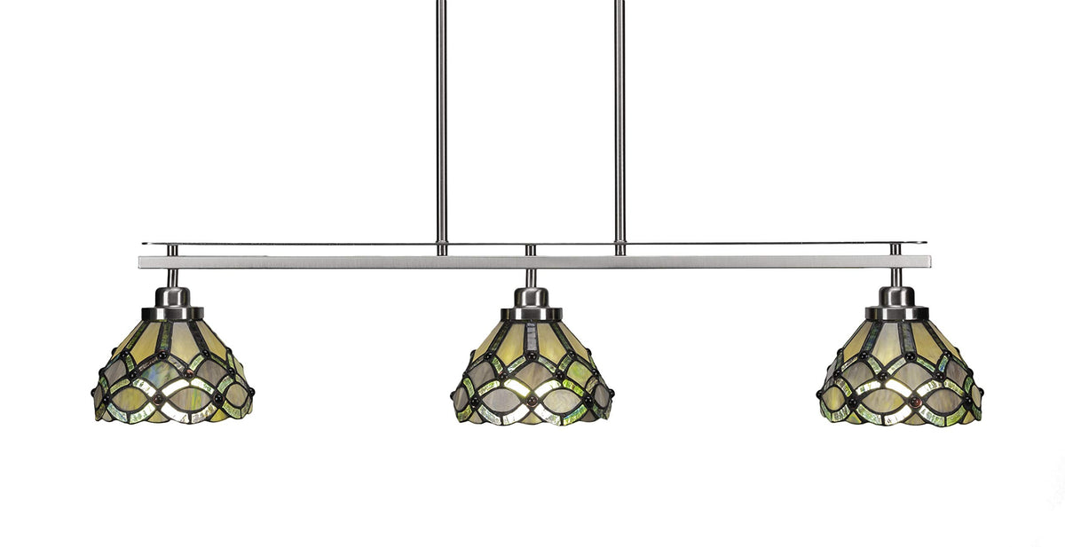 Odyssey 3 Light Island in Brushed Nickel (2636-BN-9435)