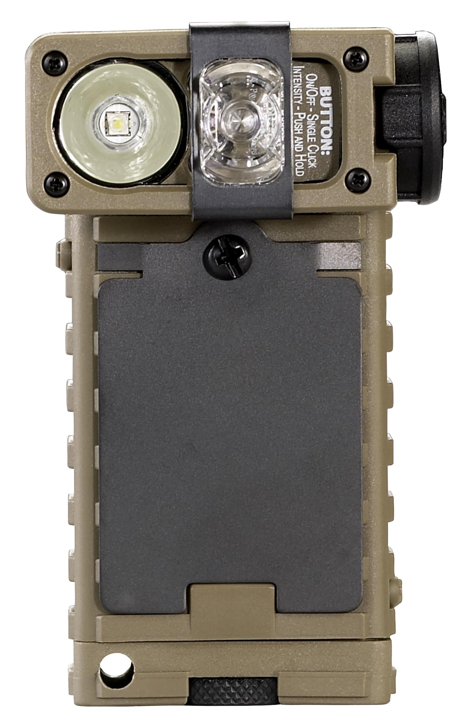 Streamlight 14068 Sidewinder 55-Lumens LED Rescue Waterproof Flashlight with (2) AA Alkaline Batteries and E-Mount in Box, Coyot