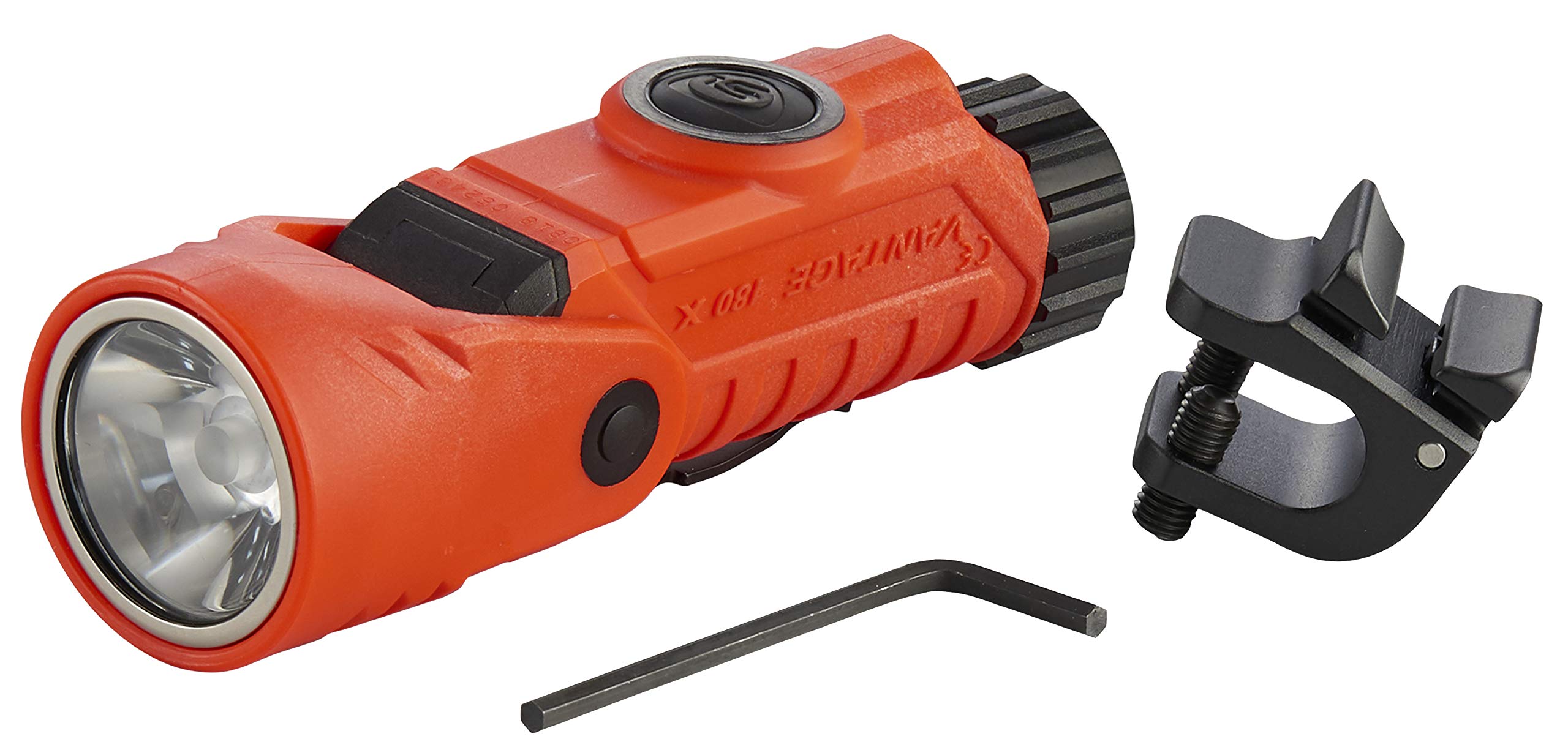 Streamlight Vantage 180 X Firefighter Flashlight, Helmet Mounted, One Size, Orange, Model 88901