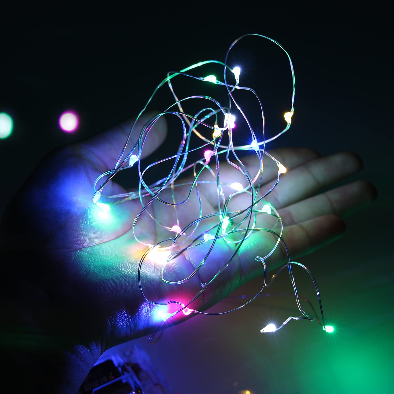 XINKAITE Waterproof LED String Lights - Fairy Starry Lights for Indoor & Outdoor DIY Decoration, Home Parties, Christmas Holiday