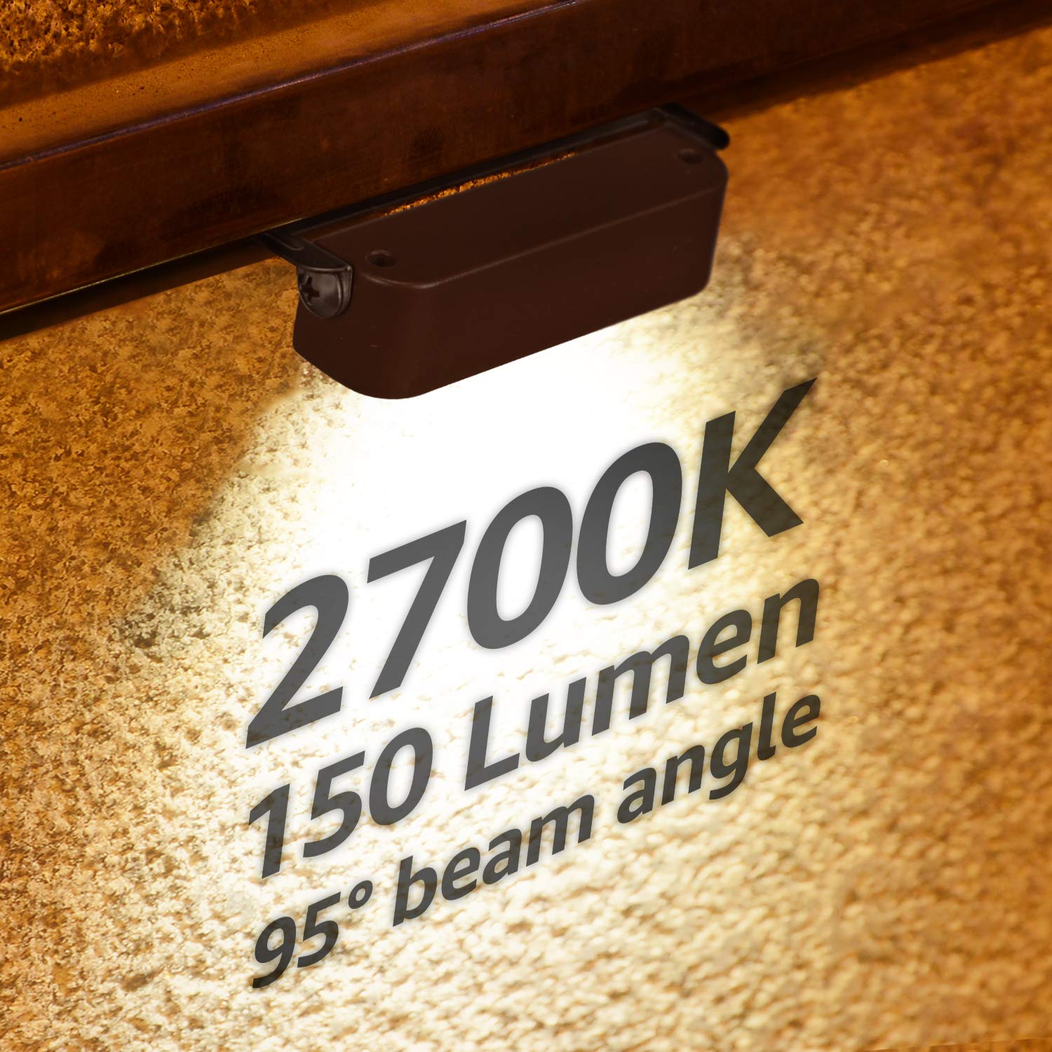 LEONLITE 4 Inch 2W LED Retaining Wall Lights, Warm White, Die-Casted Aluminum, Model 59932, Low Voltage Hardscape Lighting