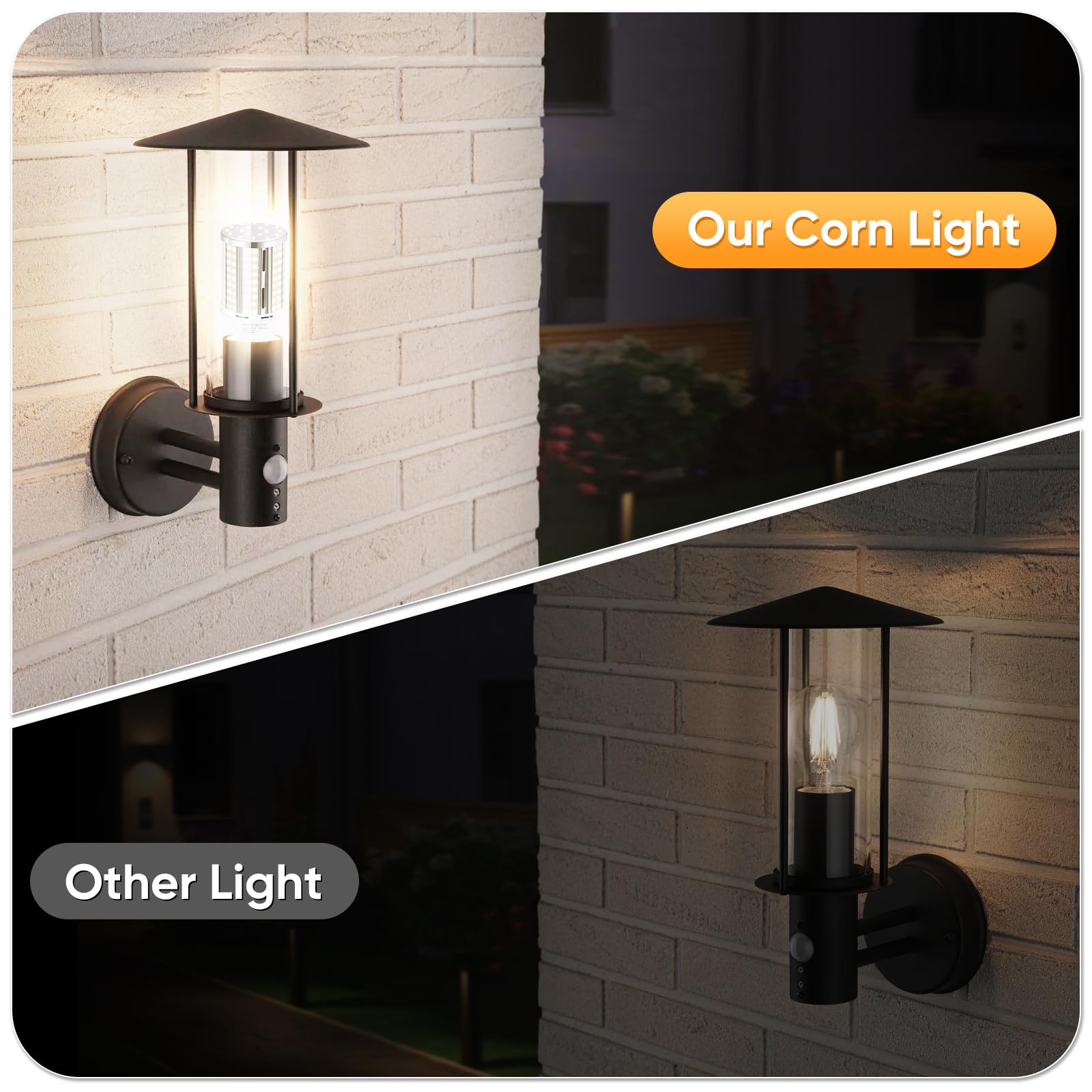 44W Led Corn Light Bulb(2 Pack),Fanless,(390 Watt Equivalent) E26/E39 Medium/Large Mogul Base Led Cob Lamp 3000K Warm White 5,90