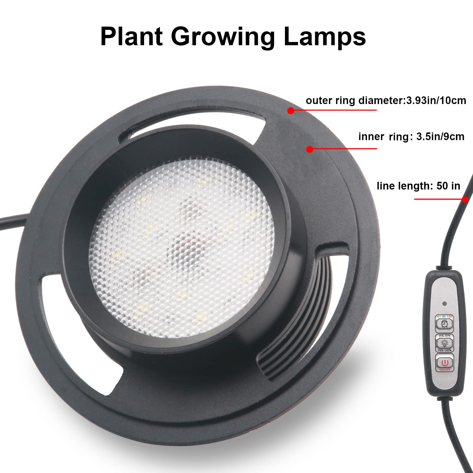 Desktop Glass Plant Terrarium With Grow Light (H:7.8&quot; D:4&quot;), For Succulent, Moss, Miniature Gardening Landscape, Betta Fish Tank, Indoor Plant Growth, Office Home Decoration, Plant Lovers Gifts