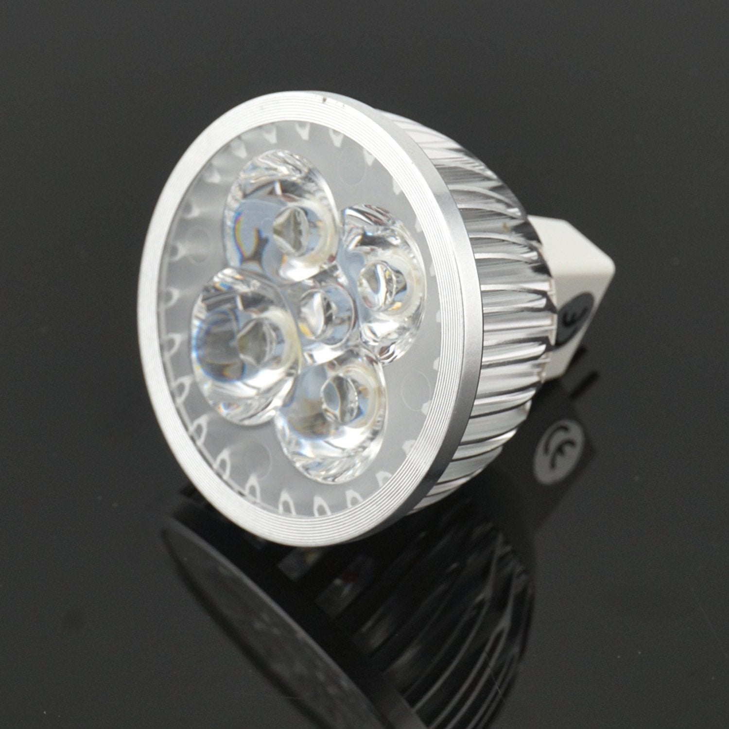 CTKcom MR16 LED Bulbs, 5W Spotlight, 6000K Cool White, 400LM, 4 Count, G5.3 Base, Equivalent to 50W Hal