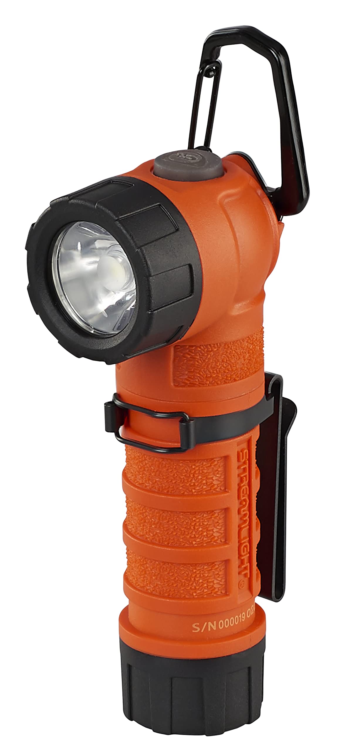 Streamlight PolyTac 90X USB 500-Lumen Rechargeable Flashlight, Orange, Model 88837, Includes SL-B26 Battery Pack & USB Cord