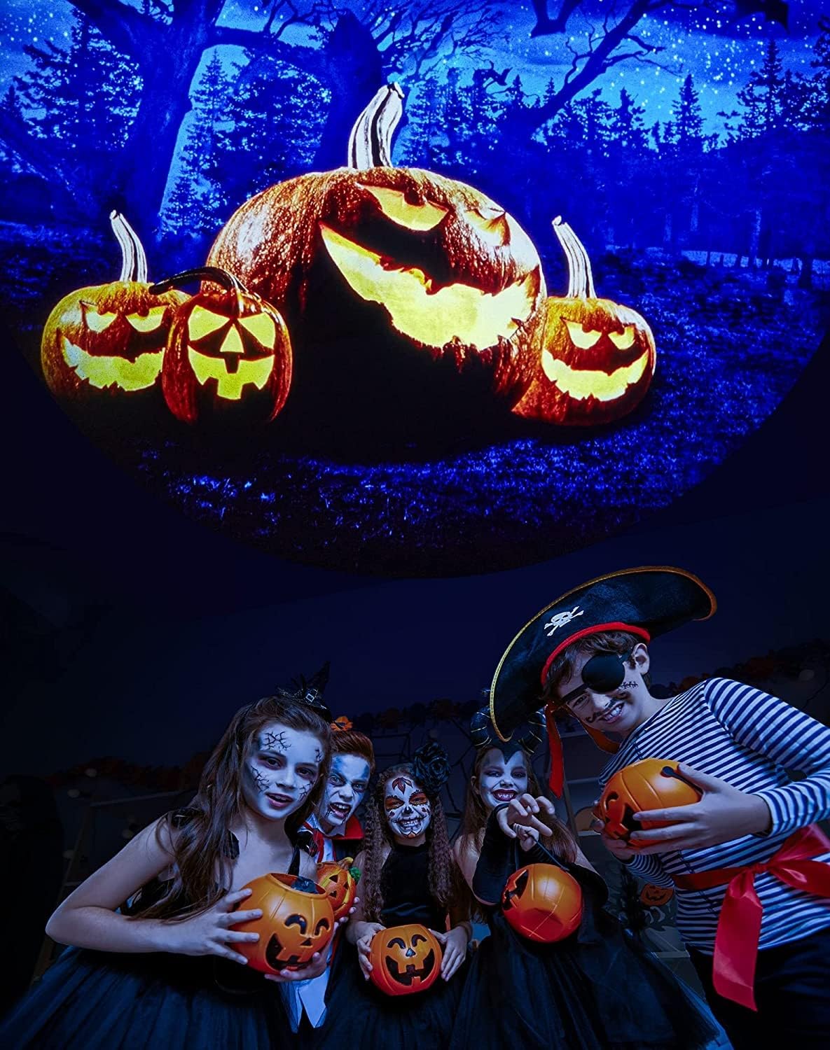 LaView Star Projector Disc Set, Colorful, Model LVA-FM0912-C4, Holiday Decorations for Halloween & Thanksgiving