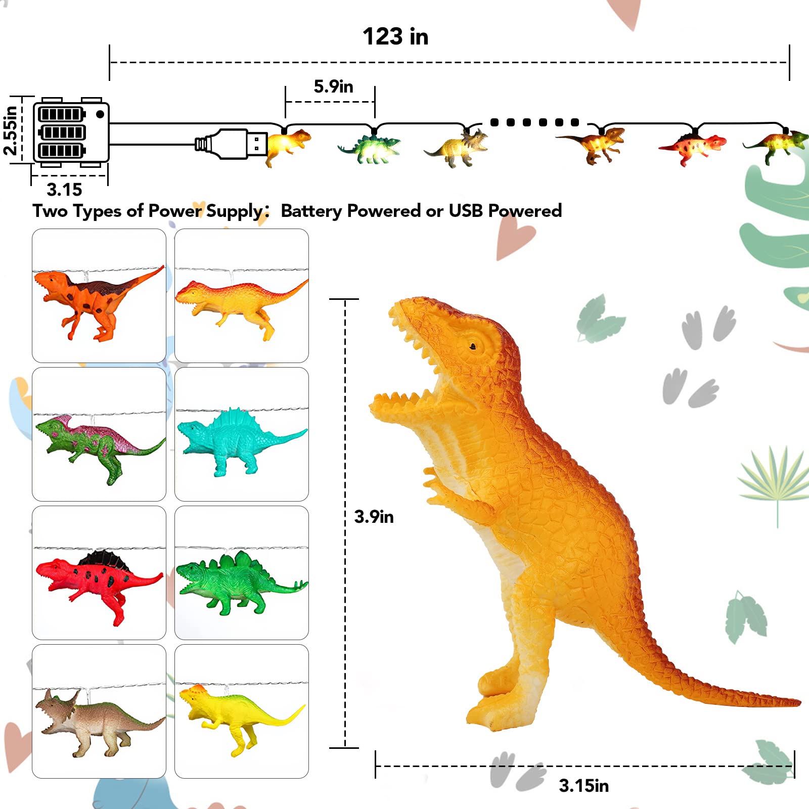 Acelist Children'S Room Cute Animal Pink Unicorn Led String Lights For Holiday Lights Wall Window Tree Decorative Lights Party Yard& Garden Kids Bedroom Living-Room Dorm Decor