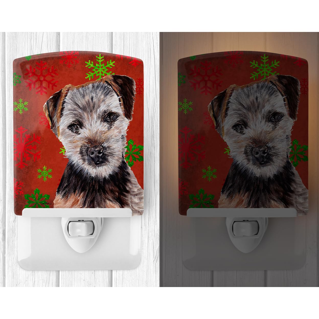 Carolines Treasures Night Light Norfolk Terrier Ceramic UL-Certified 6x4x3in Multicolor