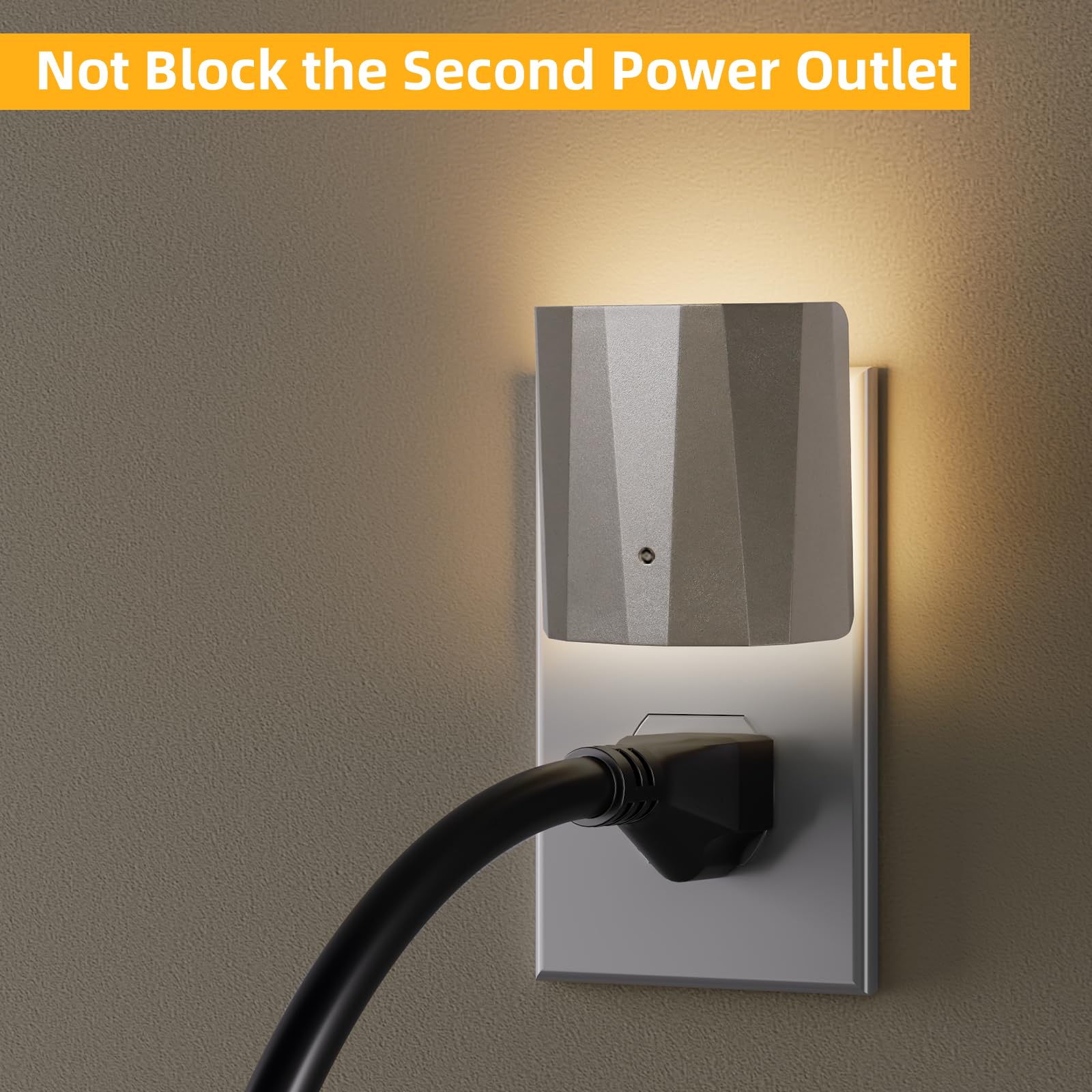 Dawnrise Plug In Night Lights For Wall,Dawn To Dusk Night Light With 3000 K/5 Lm,Decorative Nightlights For Bedroom,Kids Room,Ha