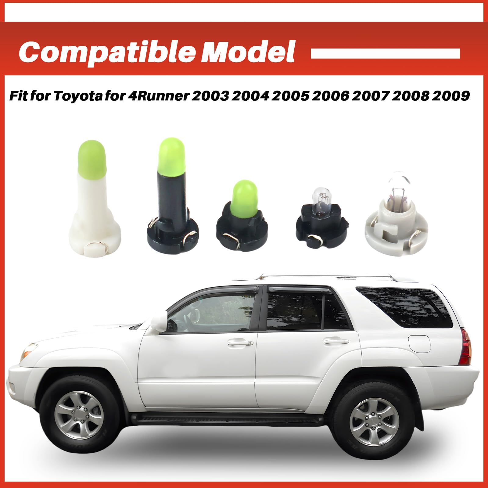 FEIMAOTUI Cooler Control Switch Bulb for Toyota 4Runner 2003-2009, Model 90010-09015, Premium Quality, 10PCS
