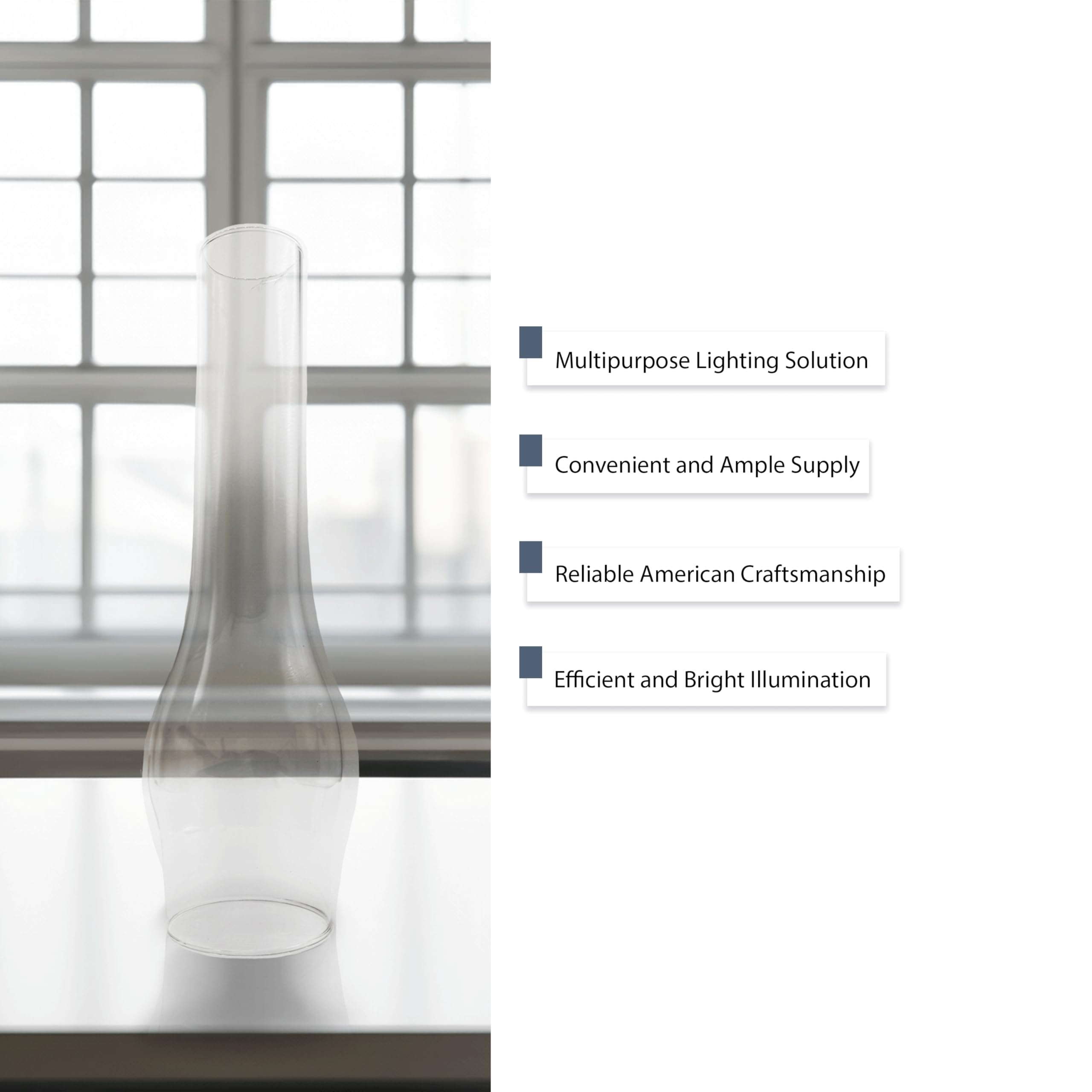 Light Of Mine - 3'' X 12'' Oil Lamp Replacement Chimney (3'' X 12'')