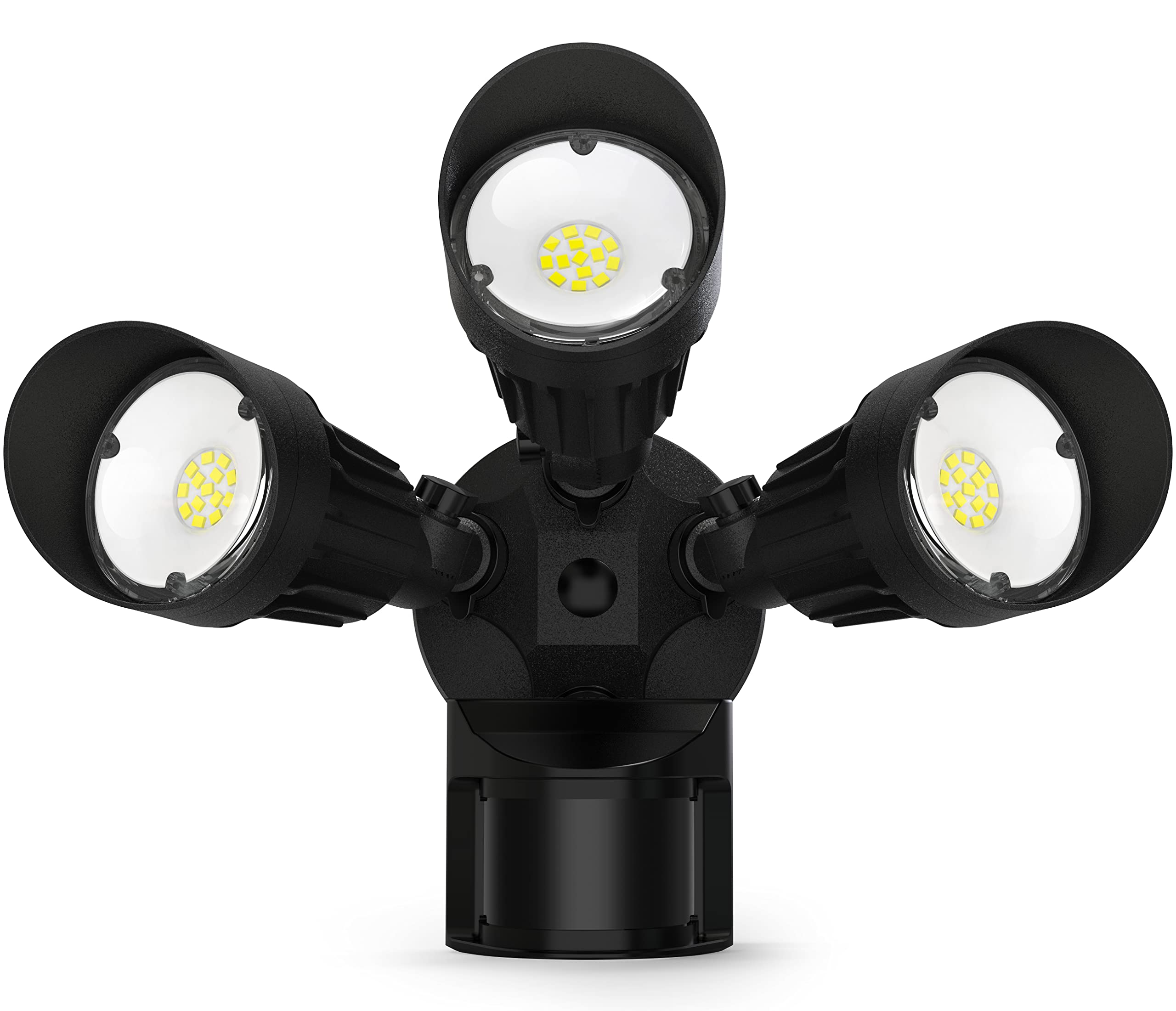 JJC 4000LM LED Security Lights, Motion Sensor Flood Light Outdoor,40W(250W Equiv.),IP65 Waterproof,3000K-Warm White DLC & ETL Li
