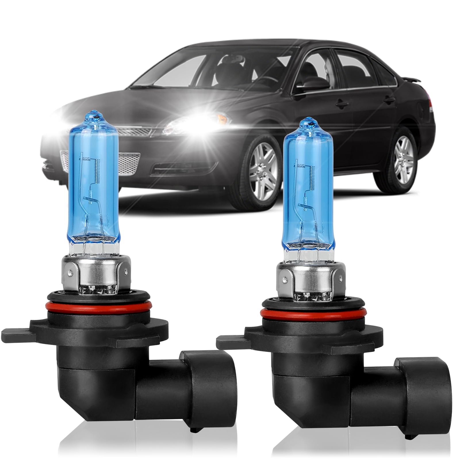 XRDHJI Fit for Chevy Impala LT 2014-2015 High Performance Halogen Headlight Bulbs,9012 High Low Dual Beam Headlamp Replacement B