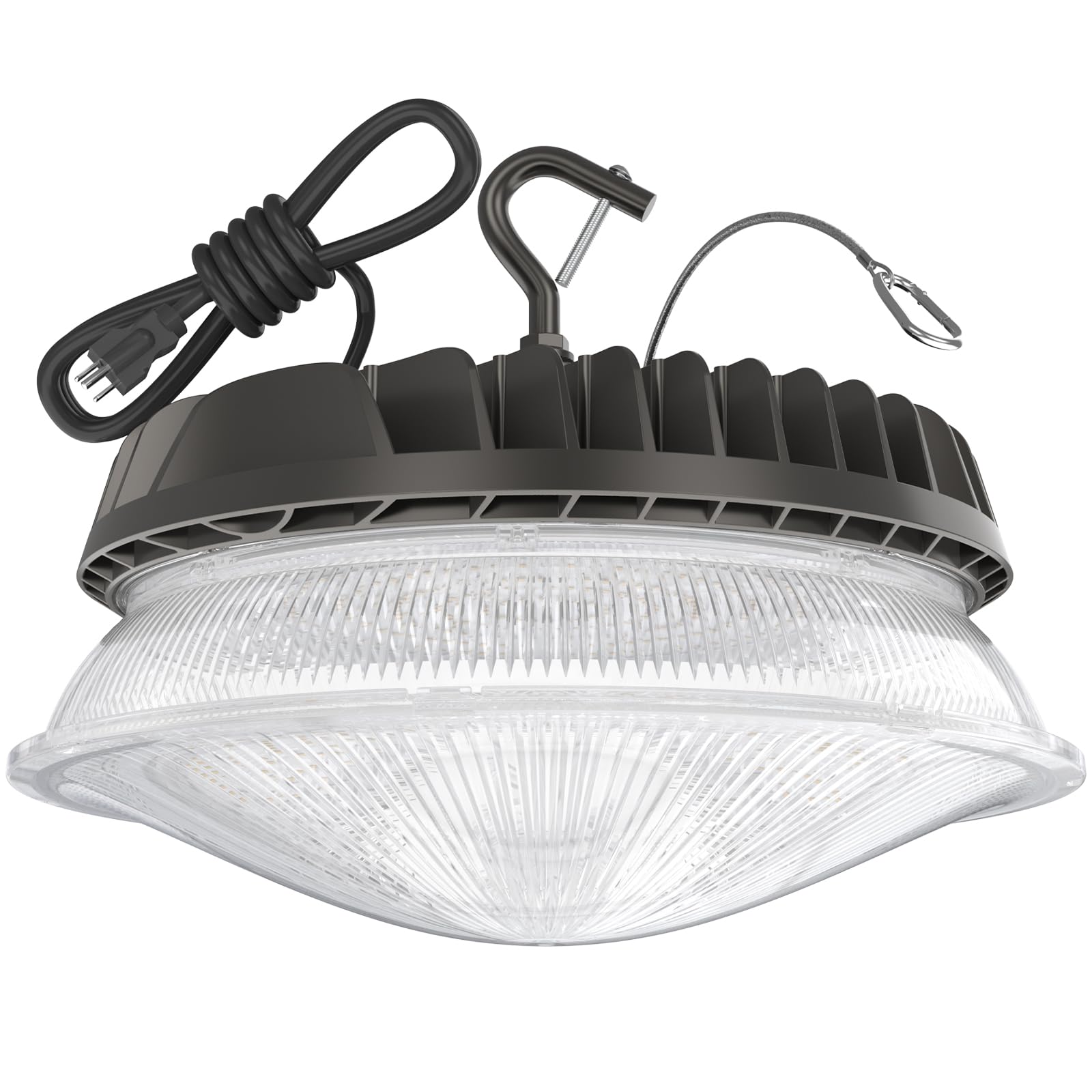 HYPERLITE LED High Bay Light 150W 18,750 LM UFO Black Aluminum Model ST ETL Listed