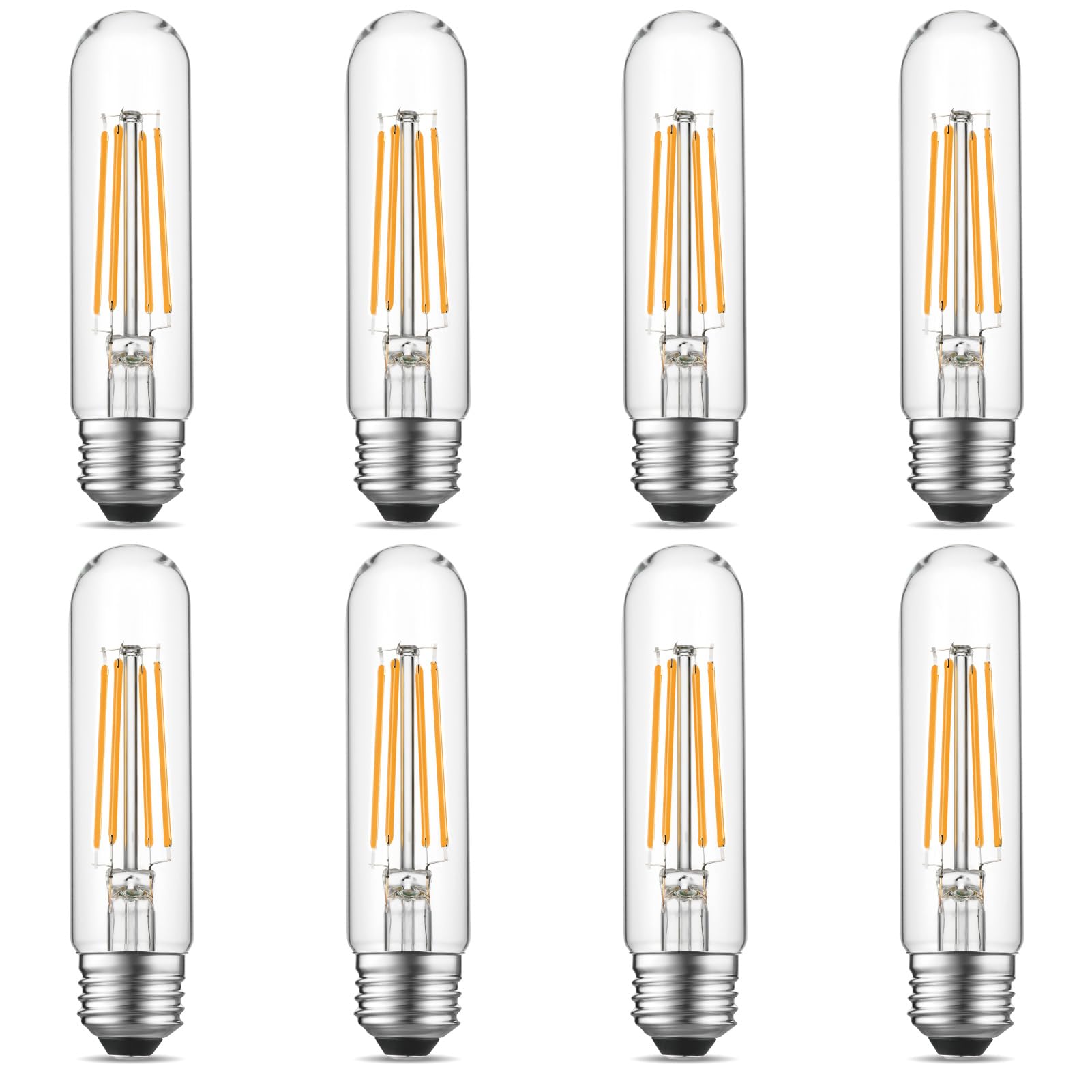 Gozelux Dimmable E26 Led Bulb 6W Equal 60 Watt Warm White 2700K E26 Edison Ac120V 750Lm Tubular T9 T10 Led Light Bulb For Rustic