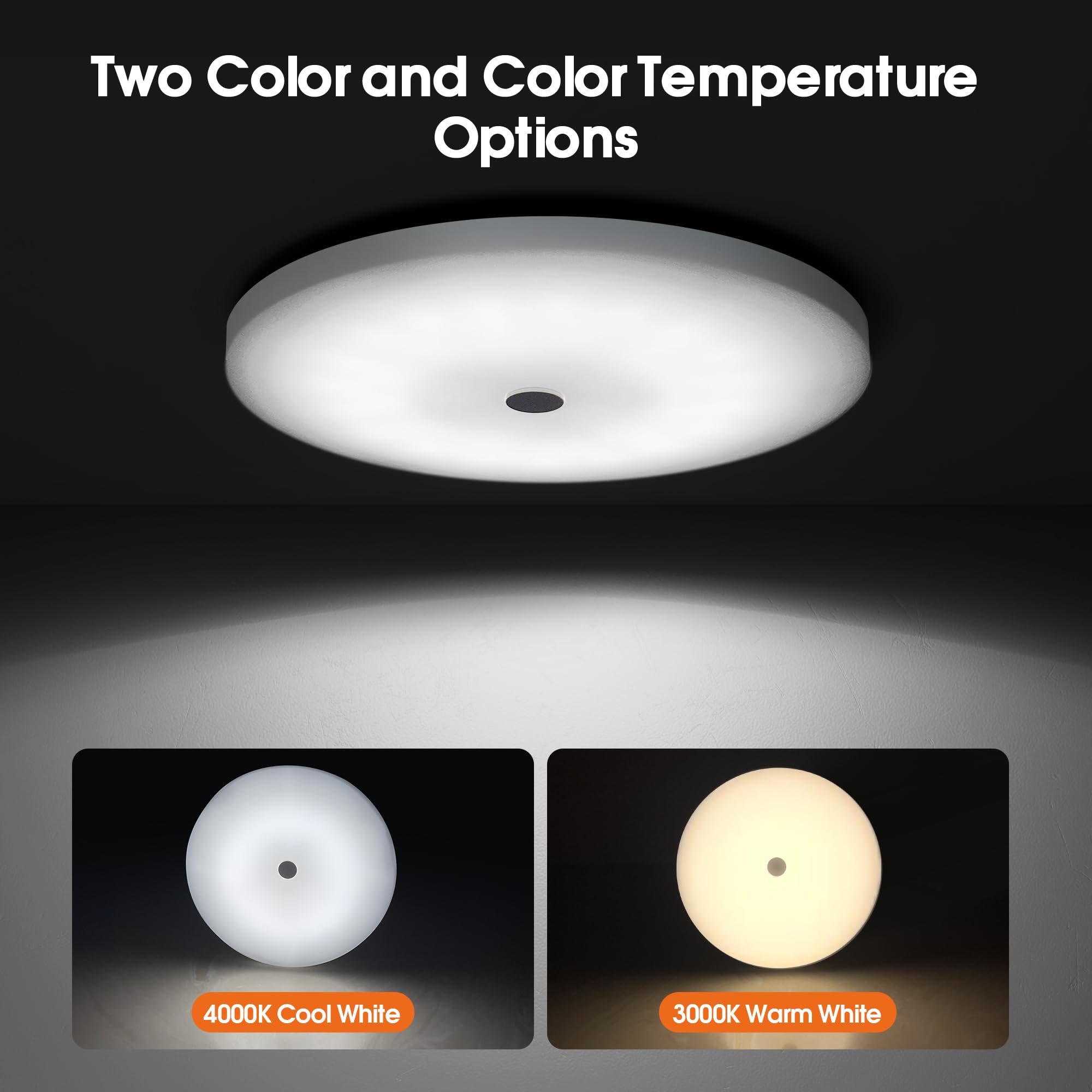 GZV RV LED Ceiling Puck Lights, Dimmable 4 Pack, 4.5 Inch, White 4000K, Aluminum for RV Boat Camper Motorhome Interior Lighting