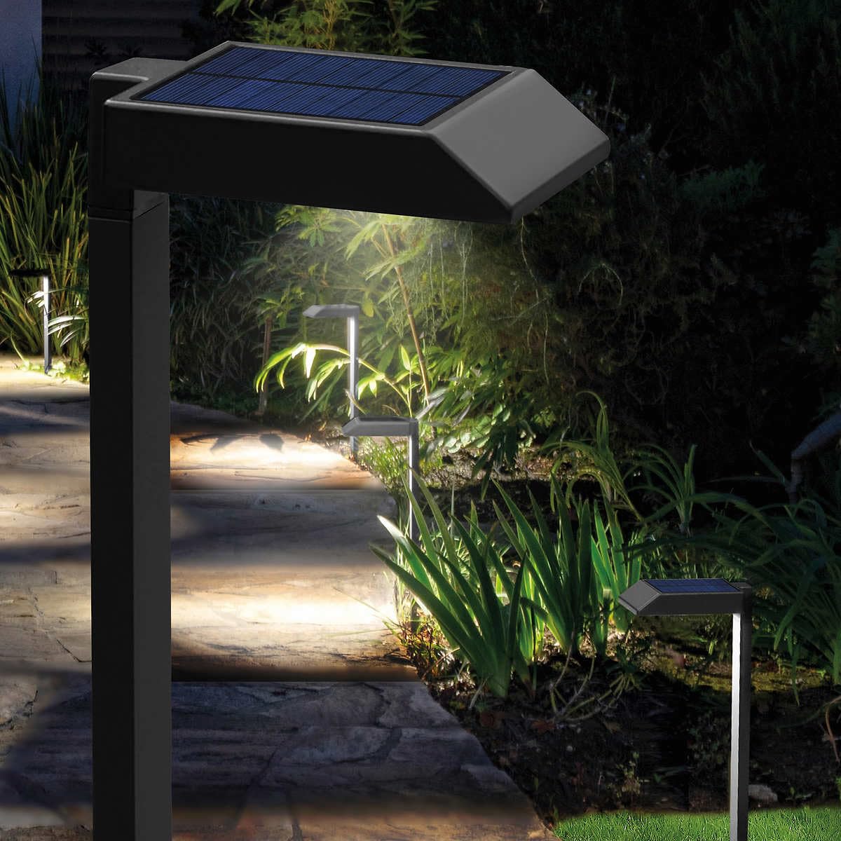 Tommy Bahama Solar Led Pathway Lights, 30 Lumen, 6 Pack, Metal, 1671623