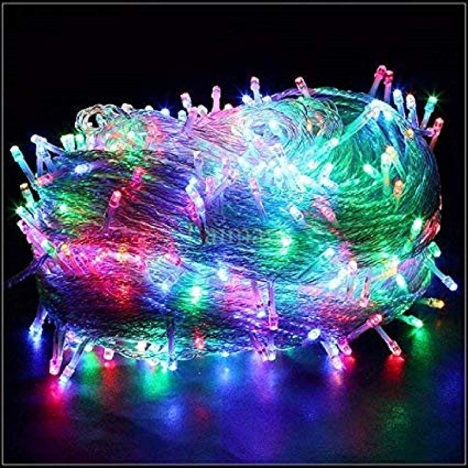 coku Multicolored Decorative Fairy String Lights with LED Bulb and Mode Control Remote for Christmas, Diwali, Festivals Or Home