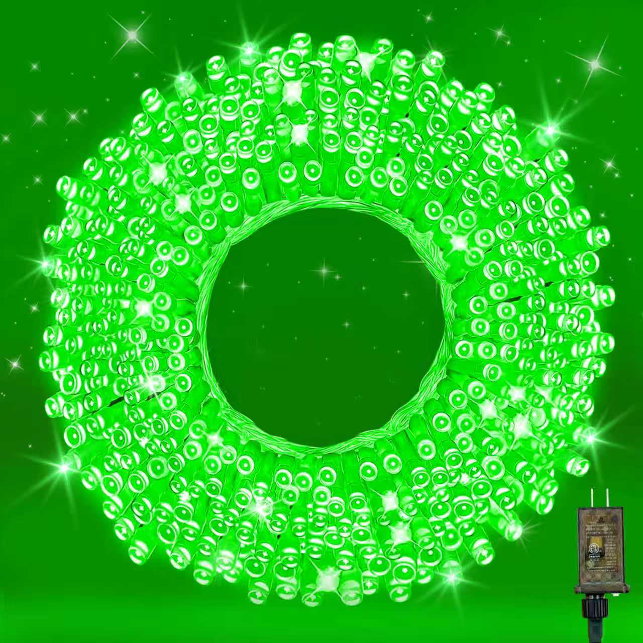 Wastroyal 210 Leds Christmas Led String Lights - Transparent Wire  Waterproof & Connectable Tree Lights For Indoor Outdoor Holiday D?Or (70Ft  Green)