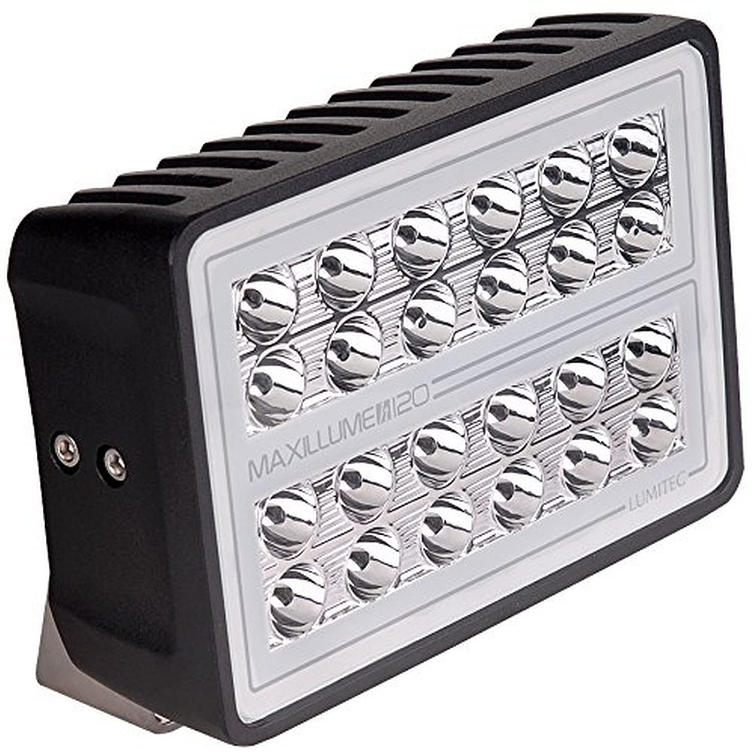 Lumitec Maxillume H120 Flood White Led Trunnion Mount Black Finish 12/24V