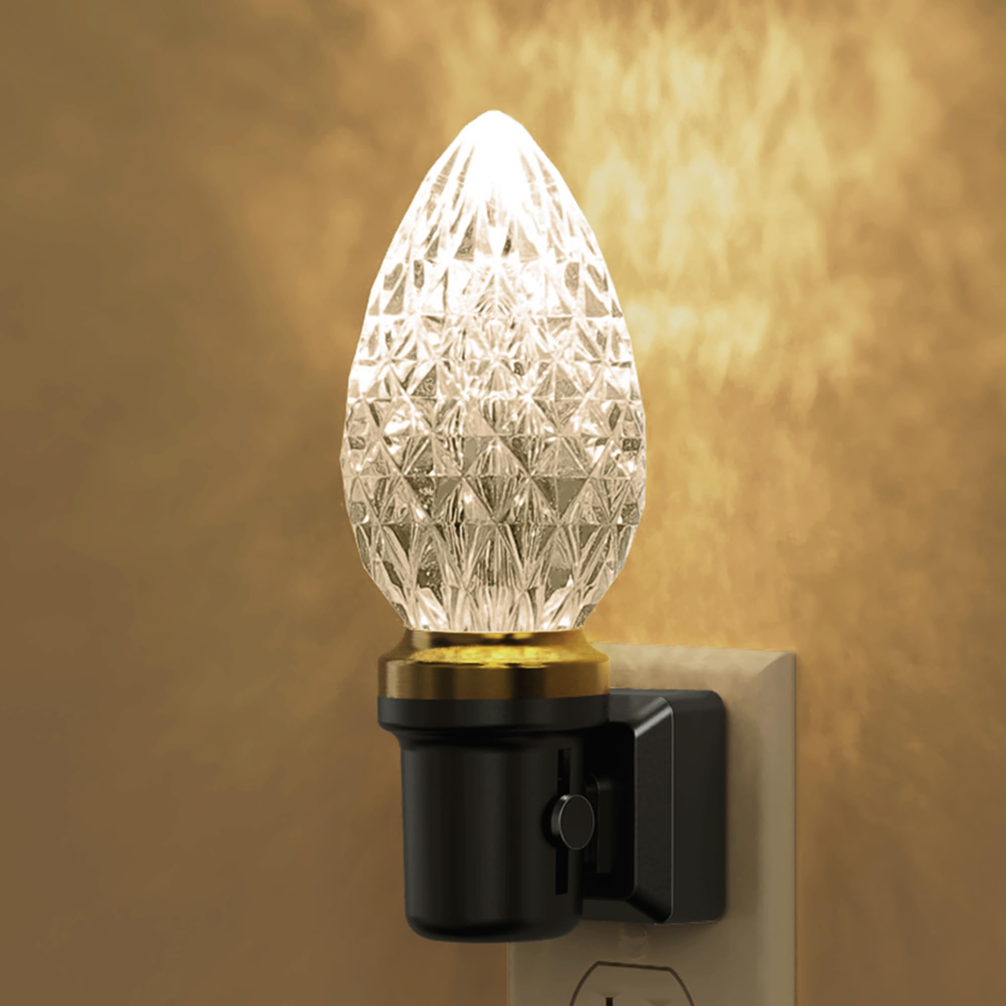 L LOHAS LED Night Light  LED Night Lights Plug into Wall  Dimmable Night Light with Auto Light Sensor  3000K Warm White 0-100LM  Adjustable Brightness Nightlight  Bathroom Hallway Bedroom