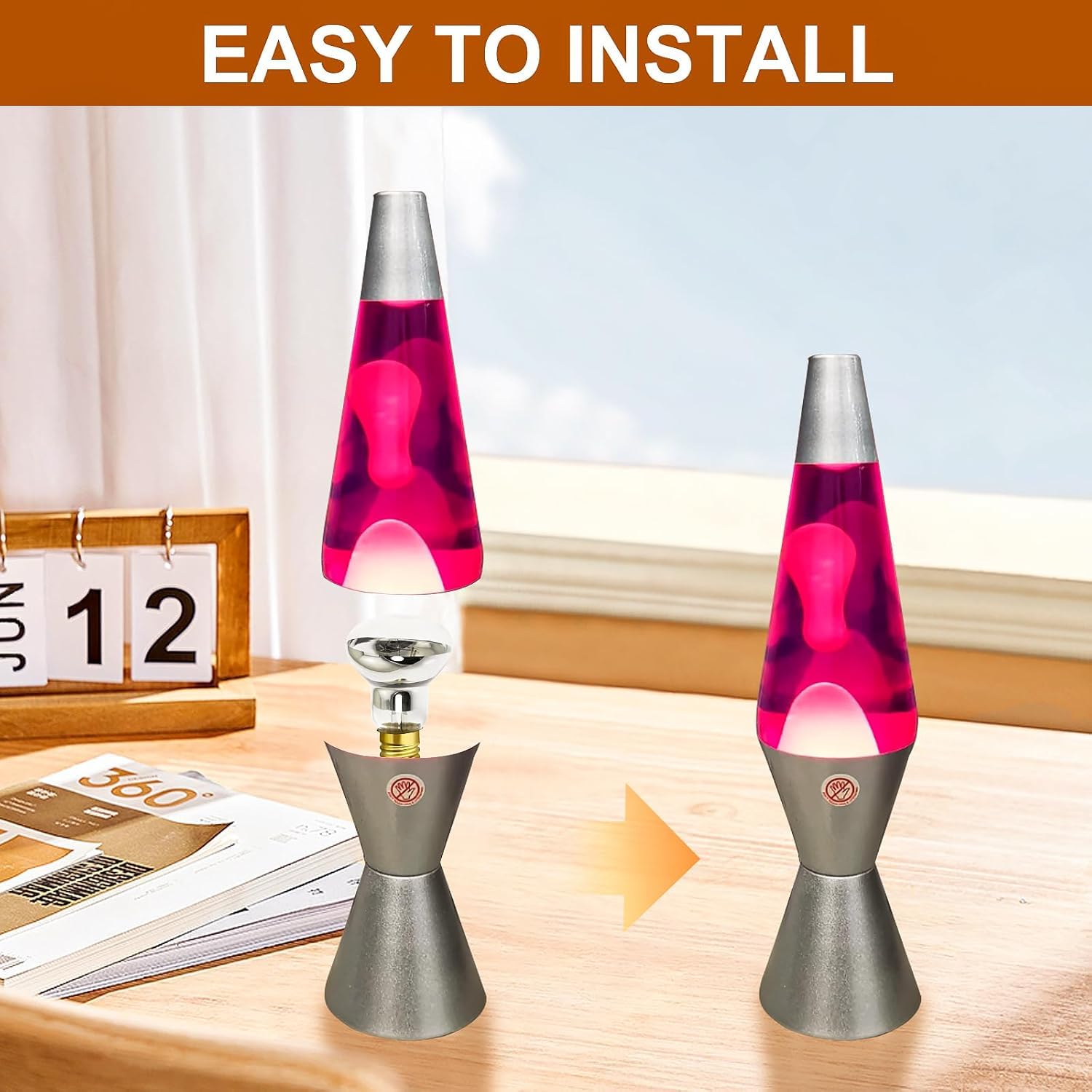 MMBGJKG Lava Lamp Bulb R39 E17 30W Soft Warm White Glass (2 Pack)