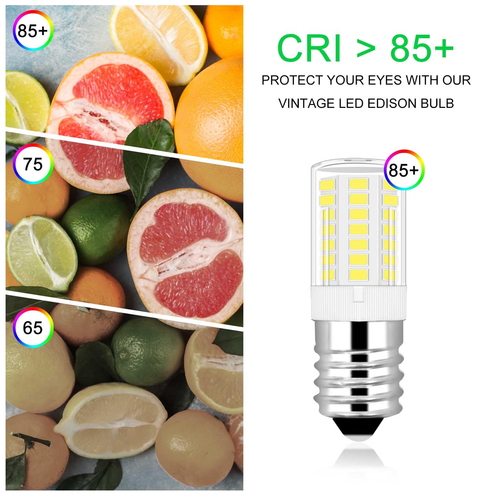 E17 Led Appliance Light Bulb For Refrigerator Fridge Freezer Range Hood Over Stove Microwave 5000K Daylight T5 E17 Intermediate