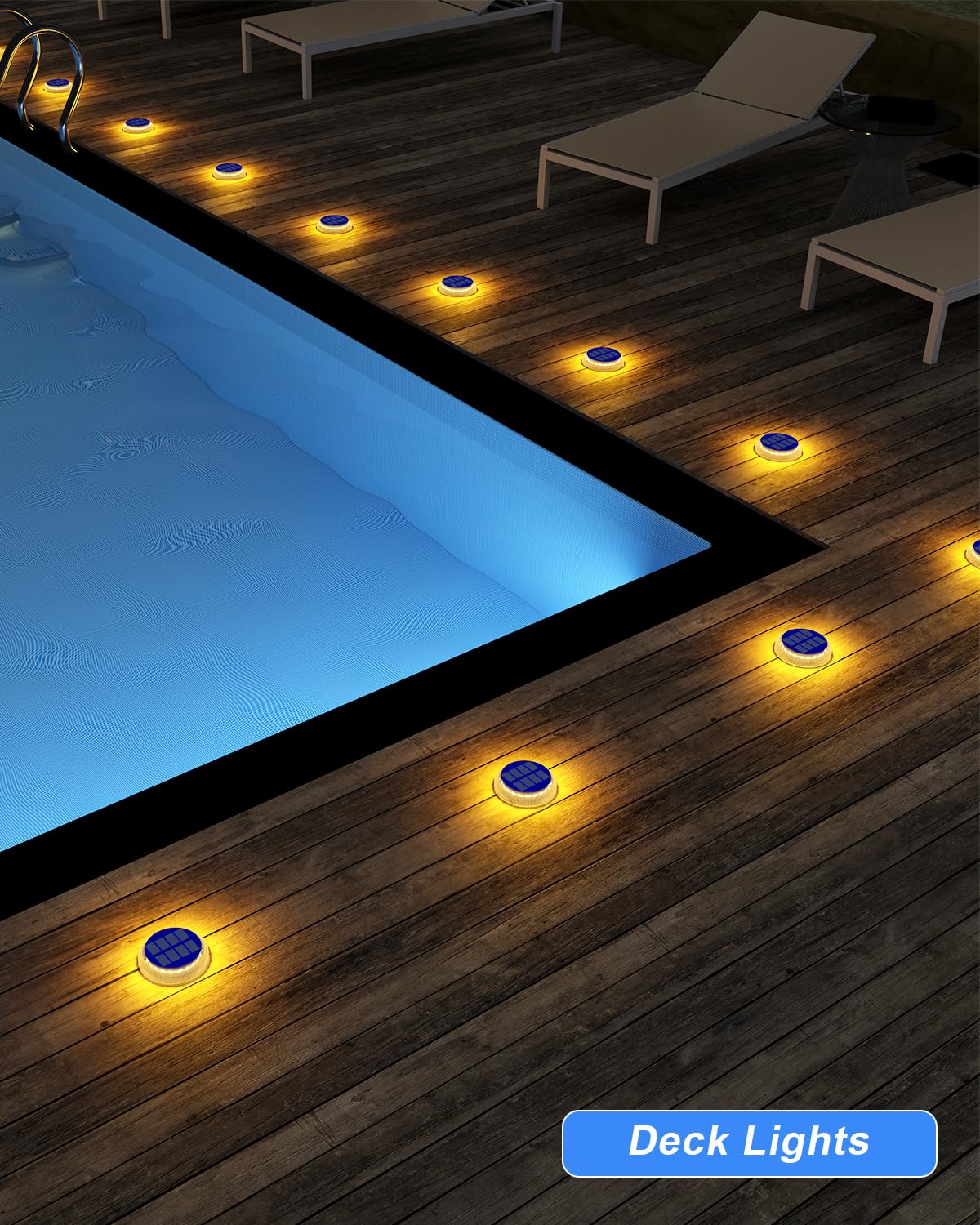 Solar Deck Lights Outdoor Waterproof Led,Warm White Solar Ground Lights,Solar Dock Lights Marine,Solar Driveway Lights Wireless ,Flat Solar Disk Lights For Steps,Porch,Landscape,Pathway,Patio,Yard