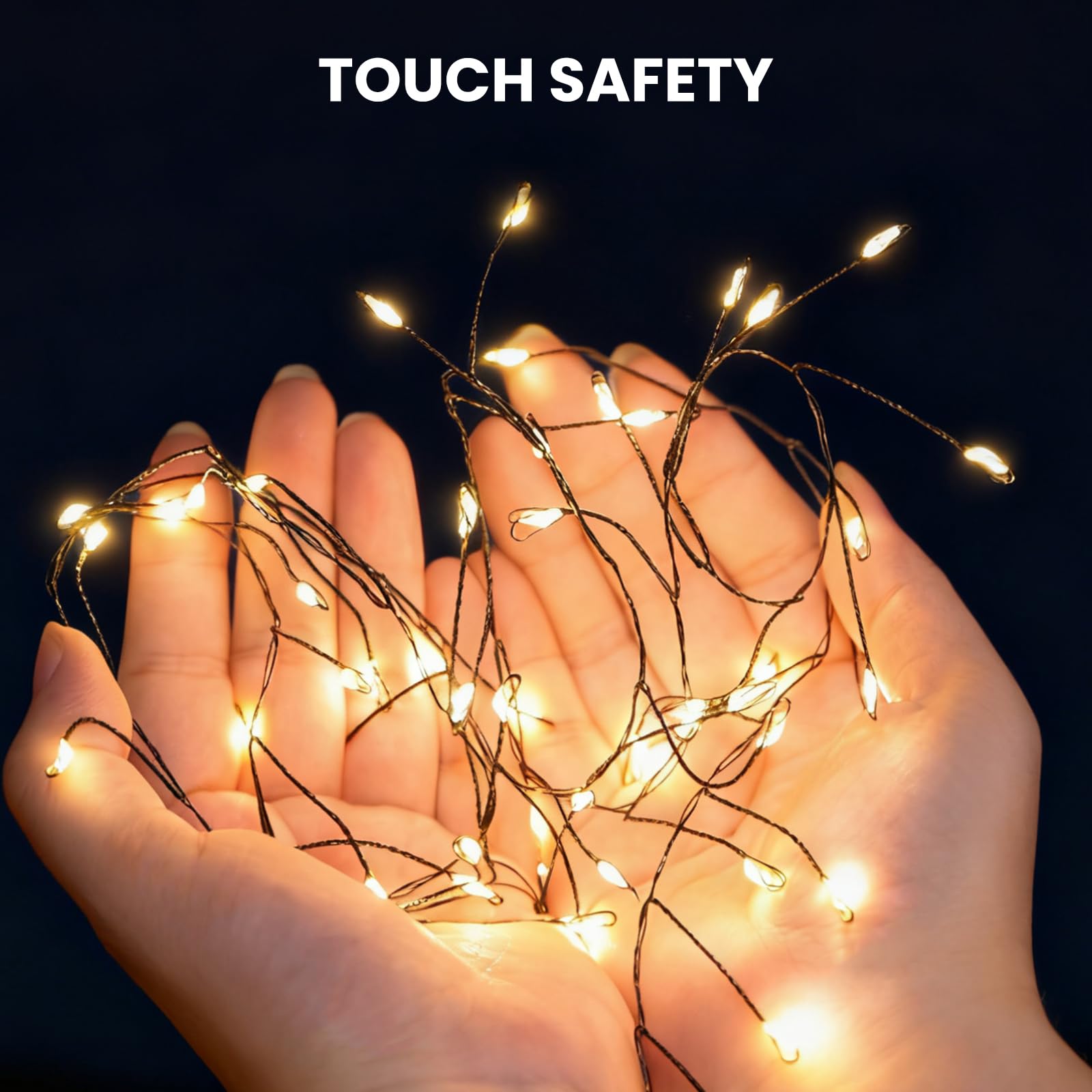 Dailyart Fairy Lights Plug In  1000 Led Twinkle String Light With Remote 75Ft Waterproof 8 Modes Warm Cluster Lights With Timer For Bedroom Wreath Window Wedding Christmas Tree Decoration Black Wire