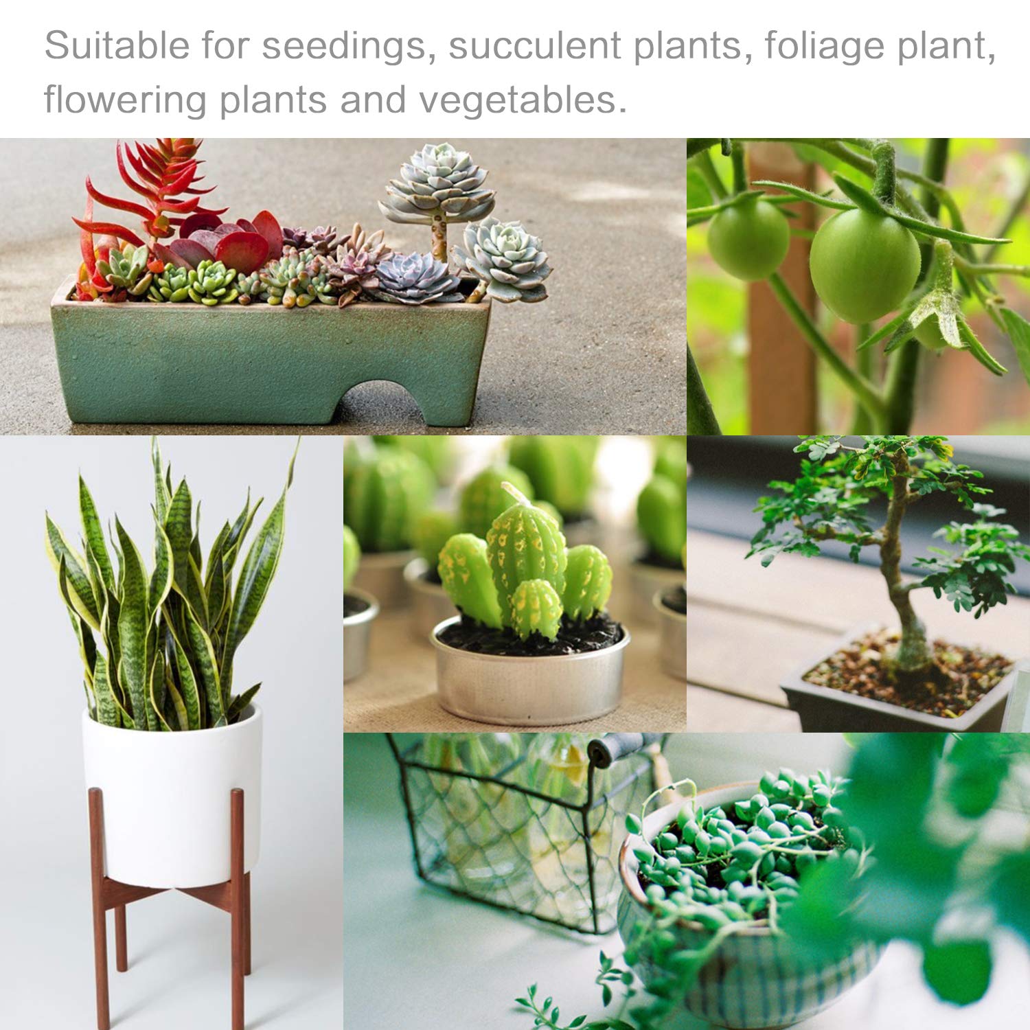 Necgemlex Smart Led Grow Light Bulbs For Gooseneck Clamp Light - Dimmable, Sun Mode Dimming, Auto On/Off Timer, Remote Control - Full Spectrum For Indoor Plant Growth - Mimics Real Sunshine