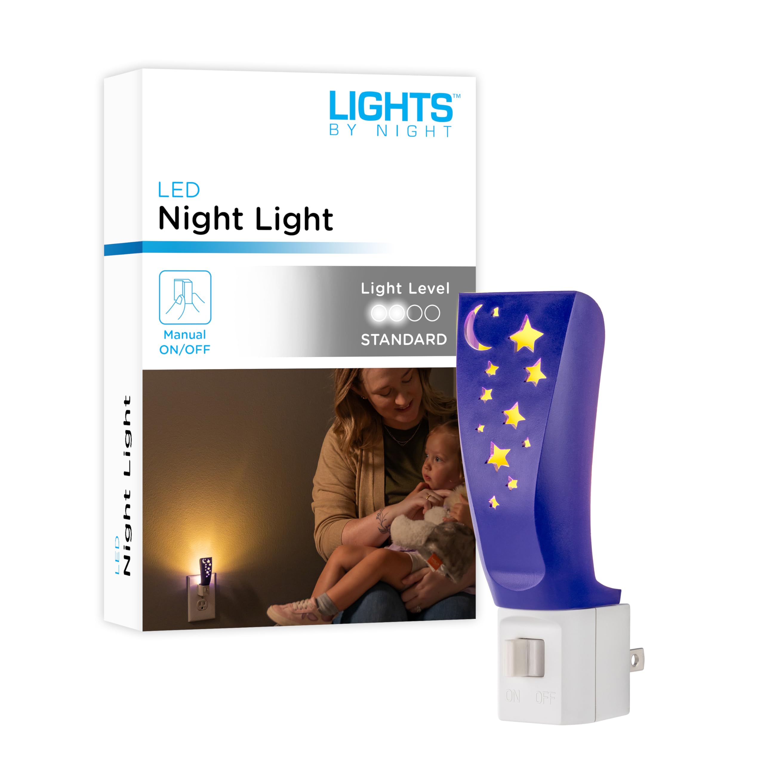 Lights By Nights, Solar System, Space, Lullaby, Led Night Light, Plug-In, Manual On/Off, Ambient Lighting, Ideal For Bedroom, Nu