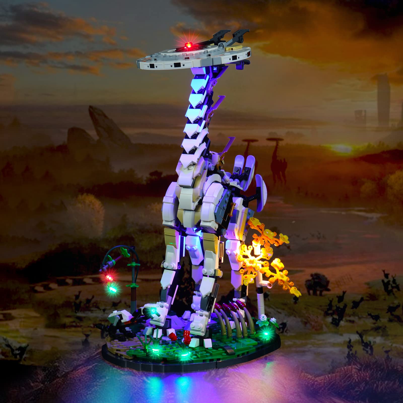 Brickbling Led Lighting Compatible With Lego 76989 Horizon Forbidden West: Tallneck Building Set, Creative Lights Compatible Wit