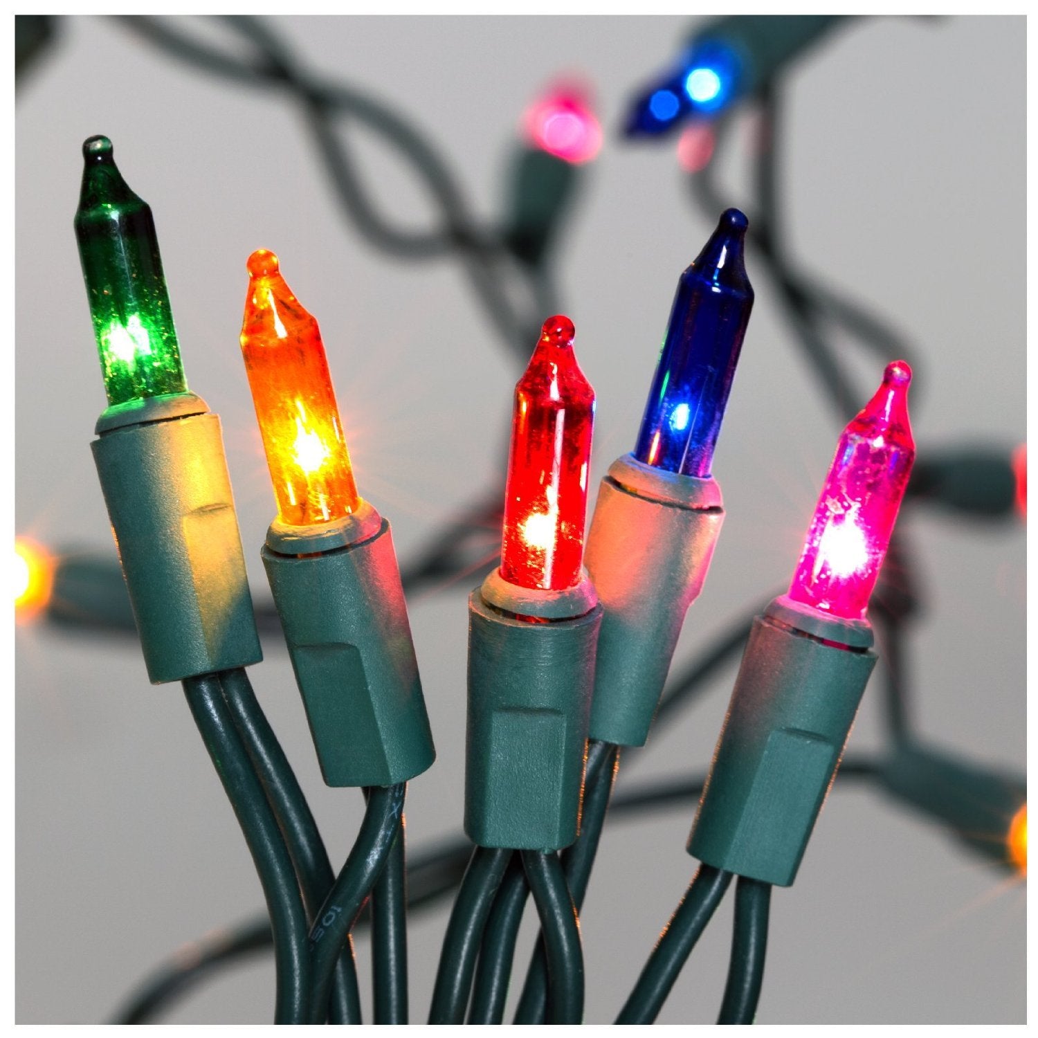 NOMA 100-Count Multi Color Christmas Light Set Model 40005-88 Green