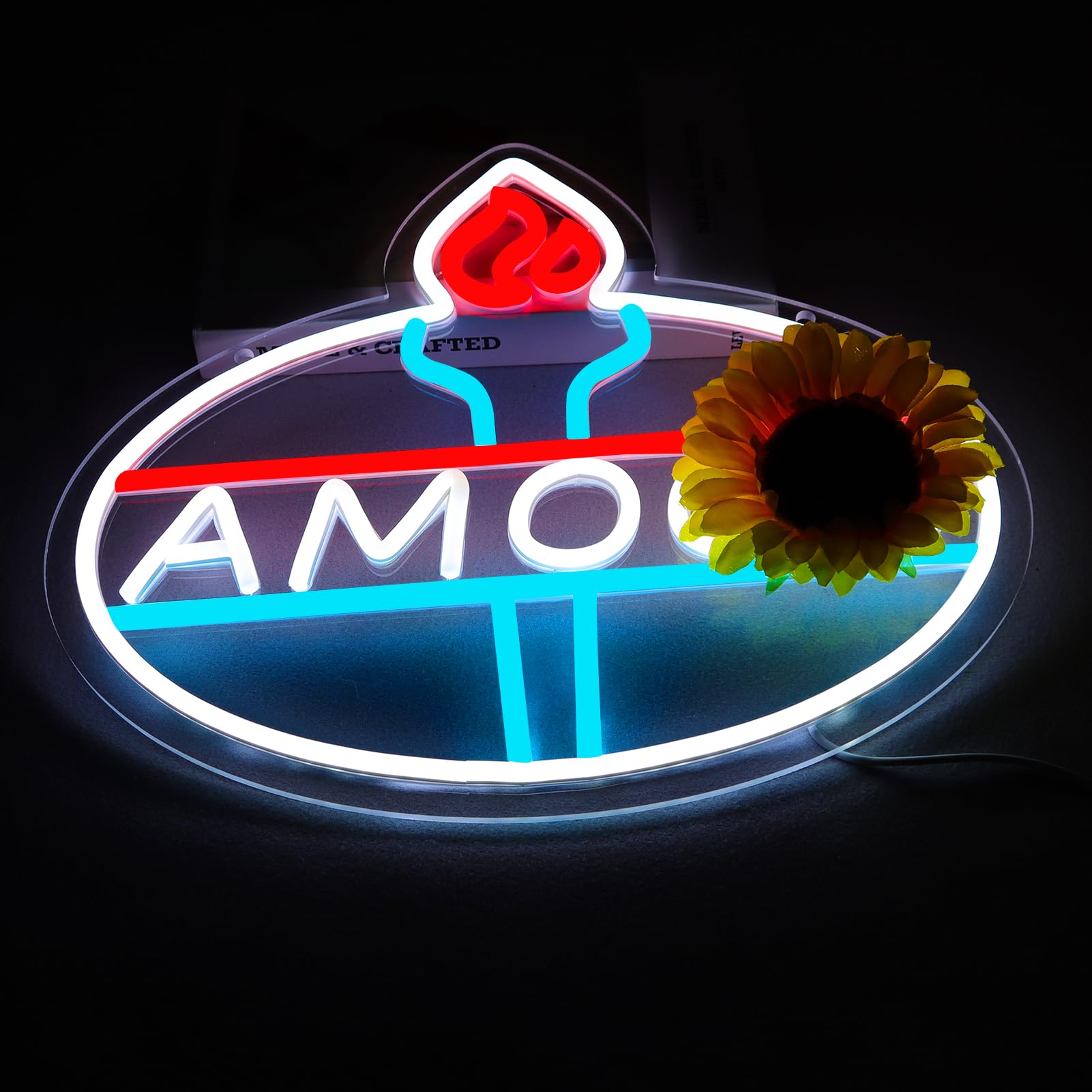 Wonderfullife Oil Logo Neon Sign For Garage Decor Led Signs For Man Cave Lube Store Or Gasoline Station Display Lighting 5V Usb Easy Hanging.