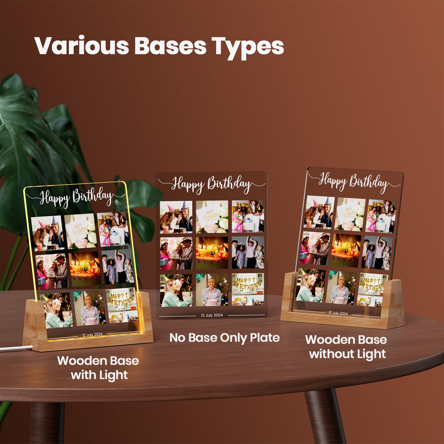 Ecavboc Personalized Photo Gifts Unique For Women & Men, Personalized Birthday Gifts Picture Frames With Photos, Custom Photo Fr
