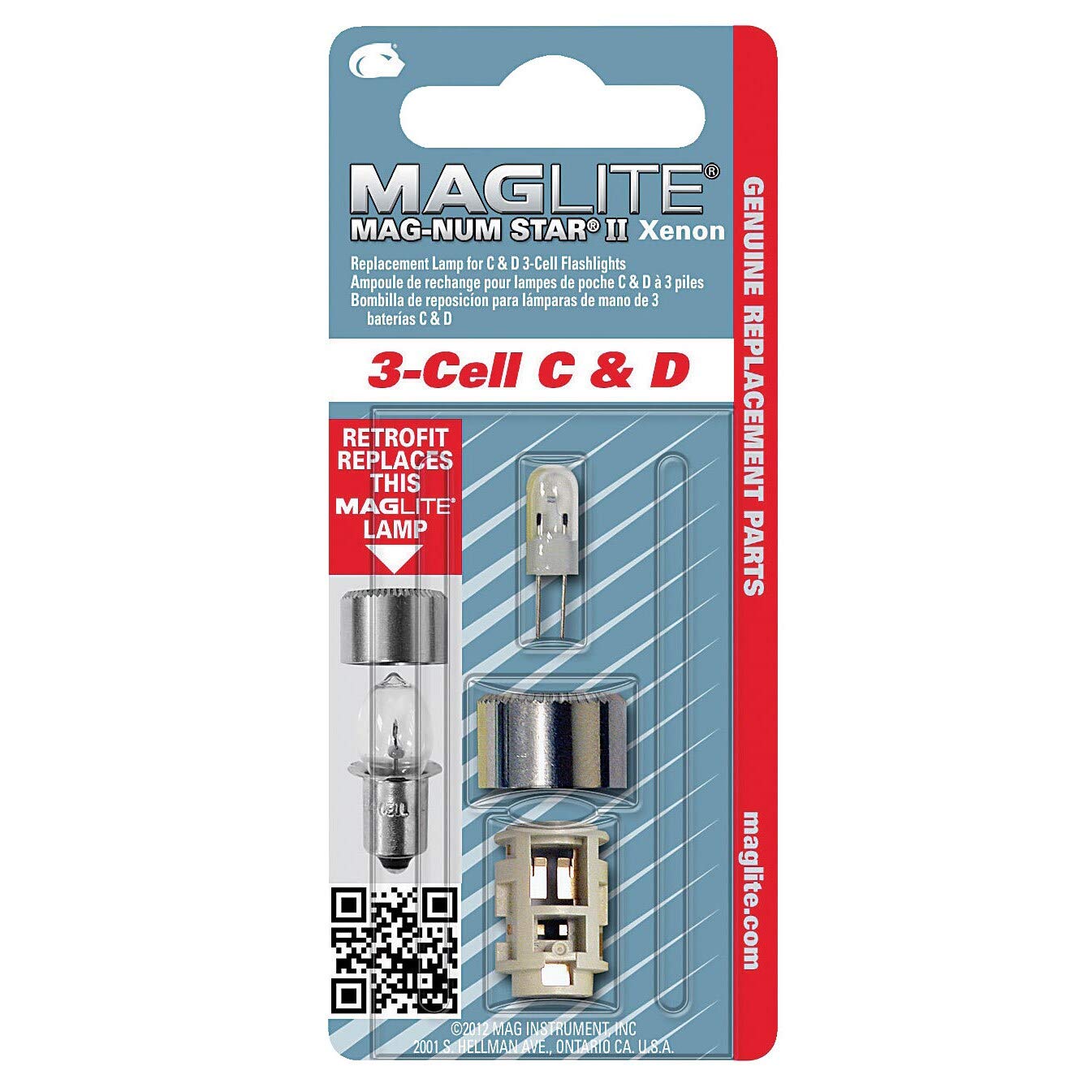 Mag-Num Star Xenon Lamp For 3 Cell Flashlight